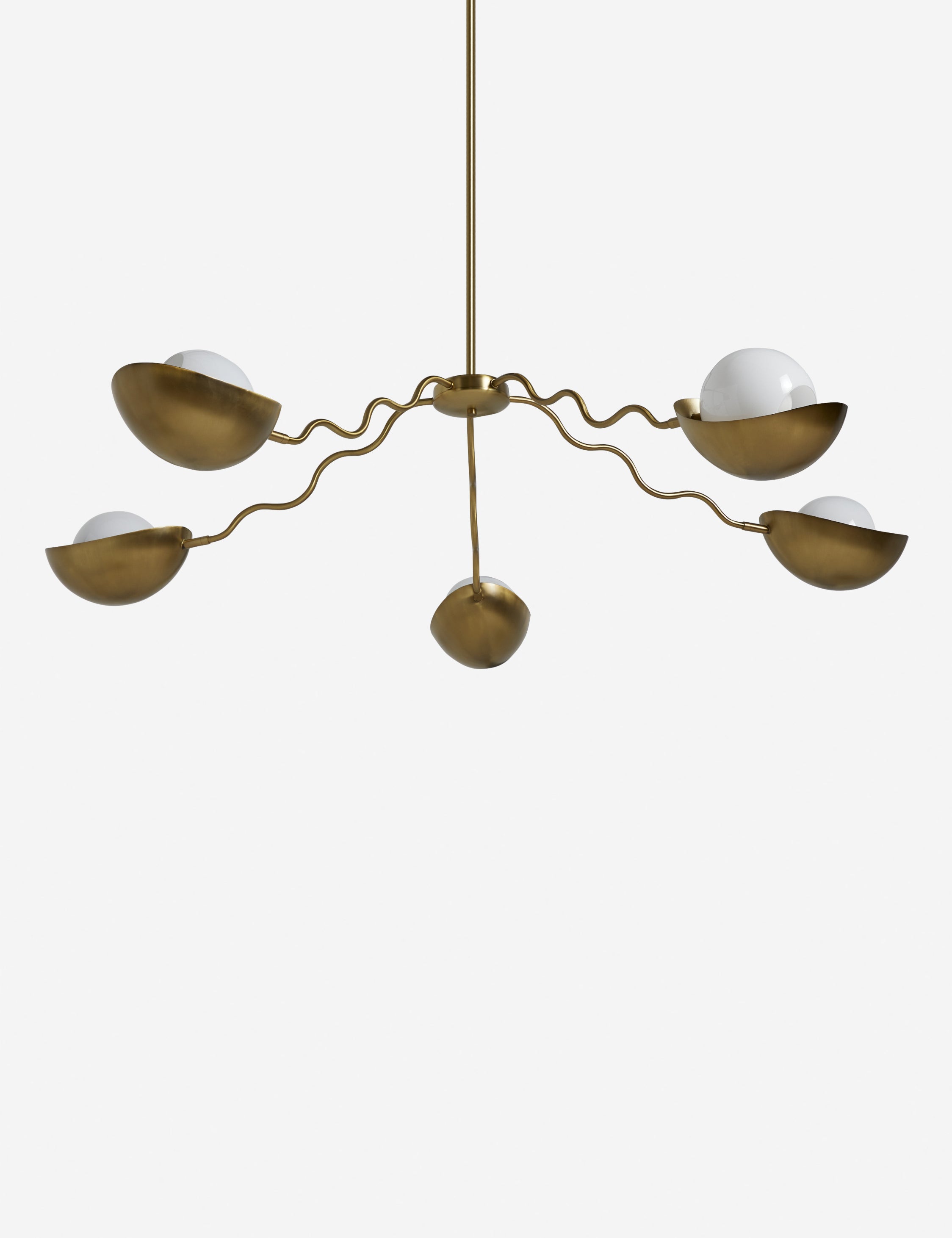 Kaya Chandelier | Opal Glass Orbs, Modern Design