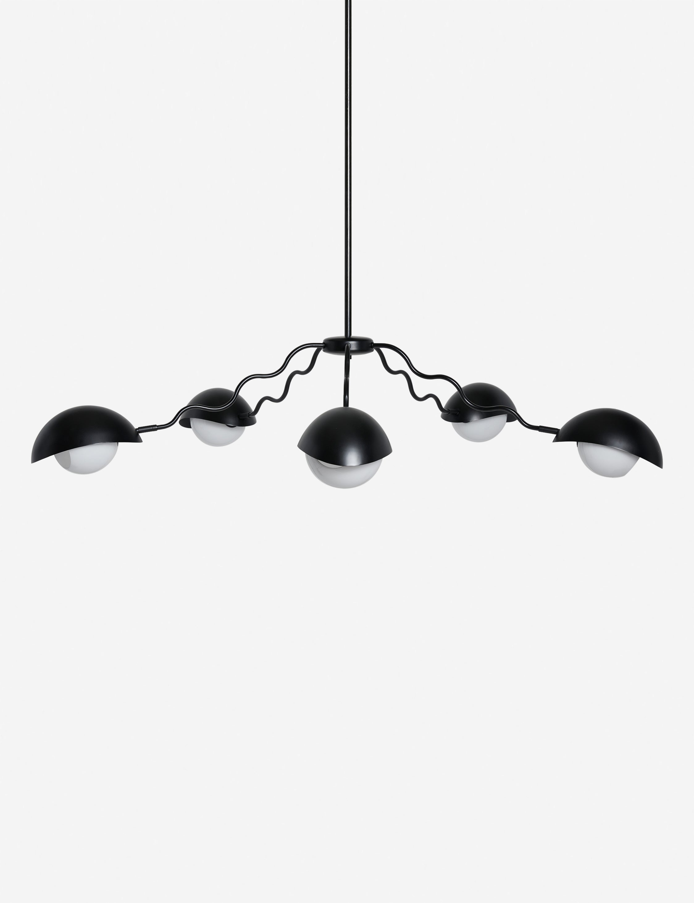Kaya Chandelier | Opal Glass Orbs, Modern Design