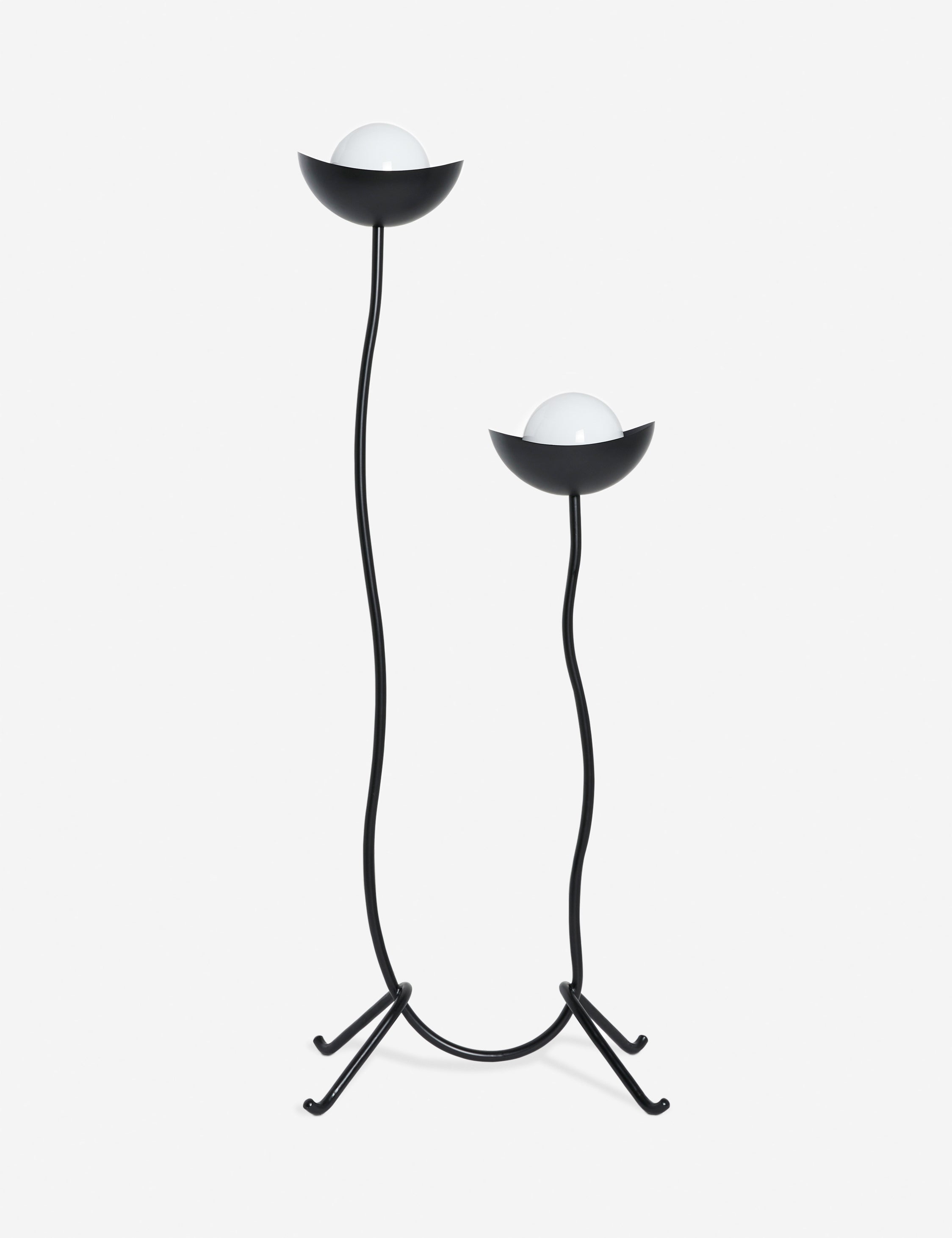 Kalea Floor Lamp | U-Shape Base, Opal Glass Orbs