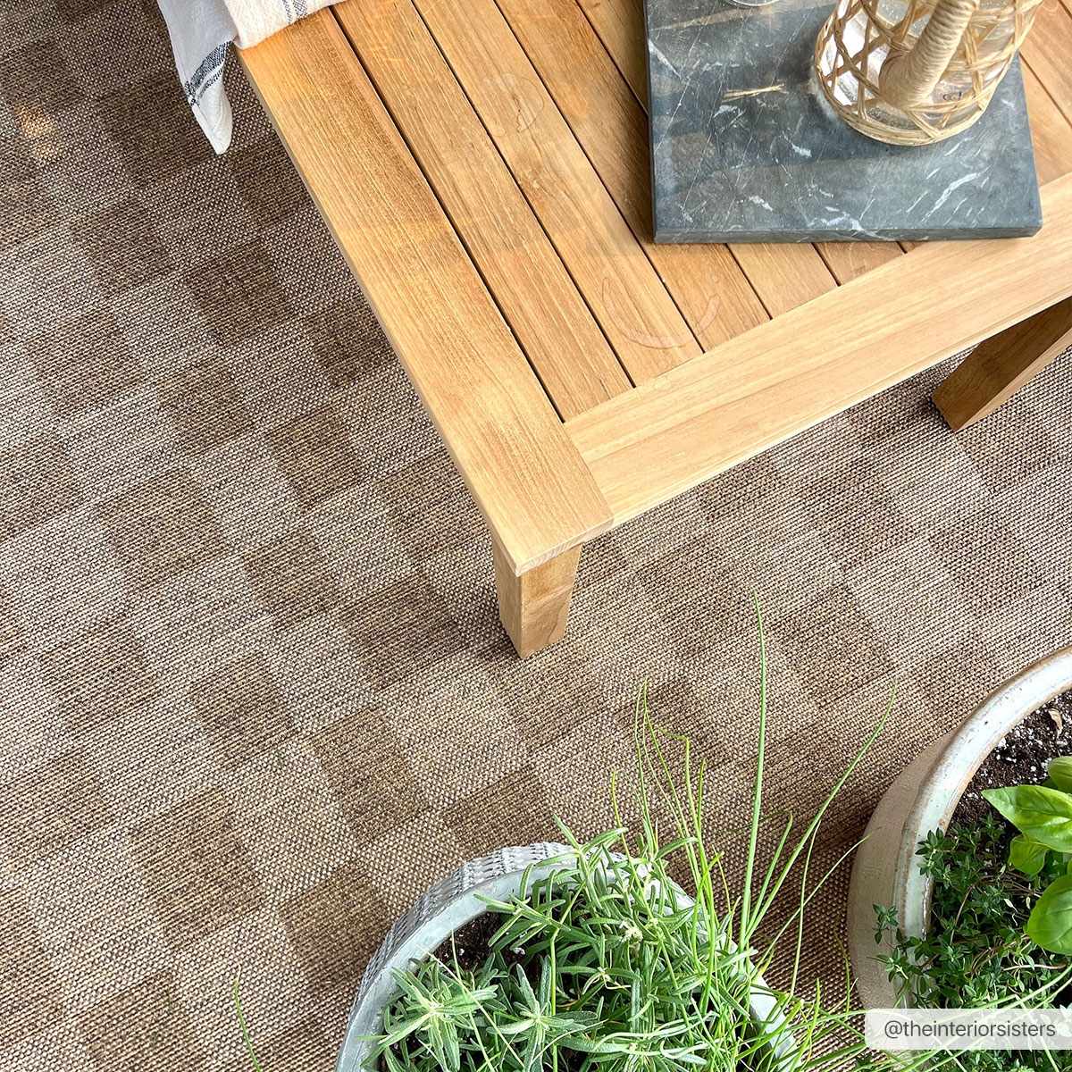 Bello Checkered Outdoor Rug 100% Polypropylene, Contemporary Style