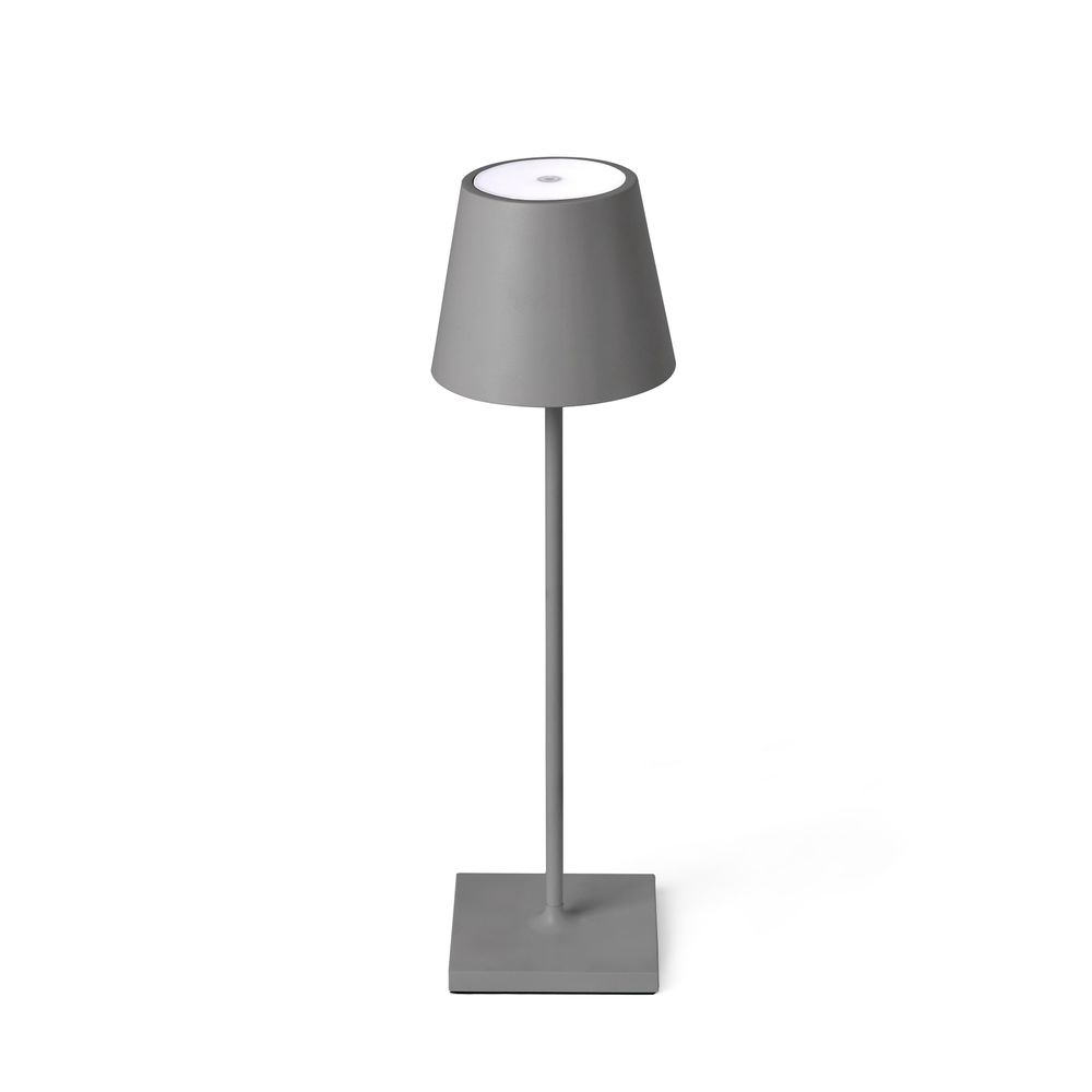 Brix LED Outdoor Table Lamp | Battery Operated, IP54 Gray