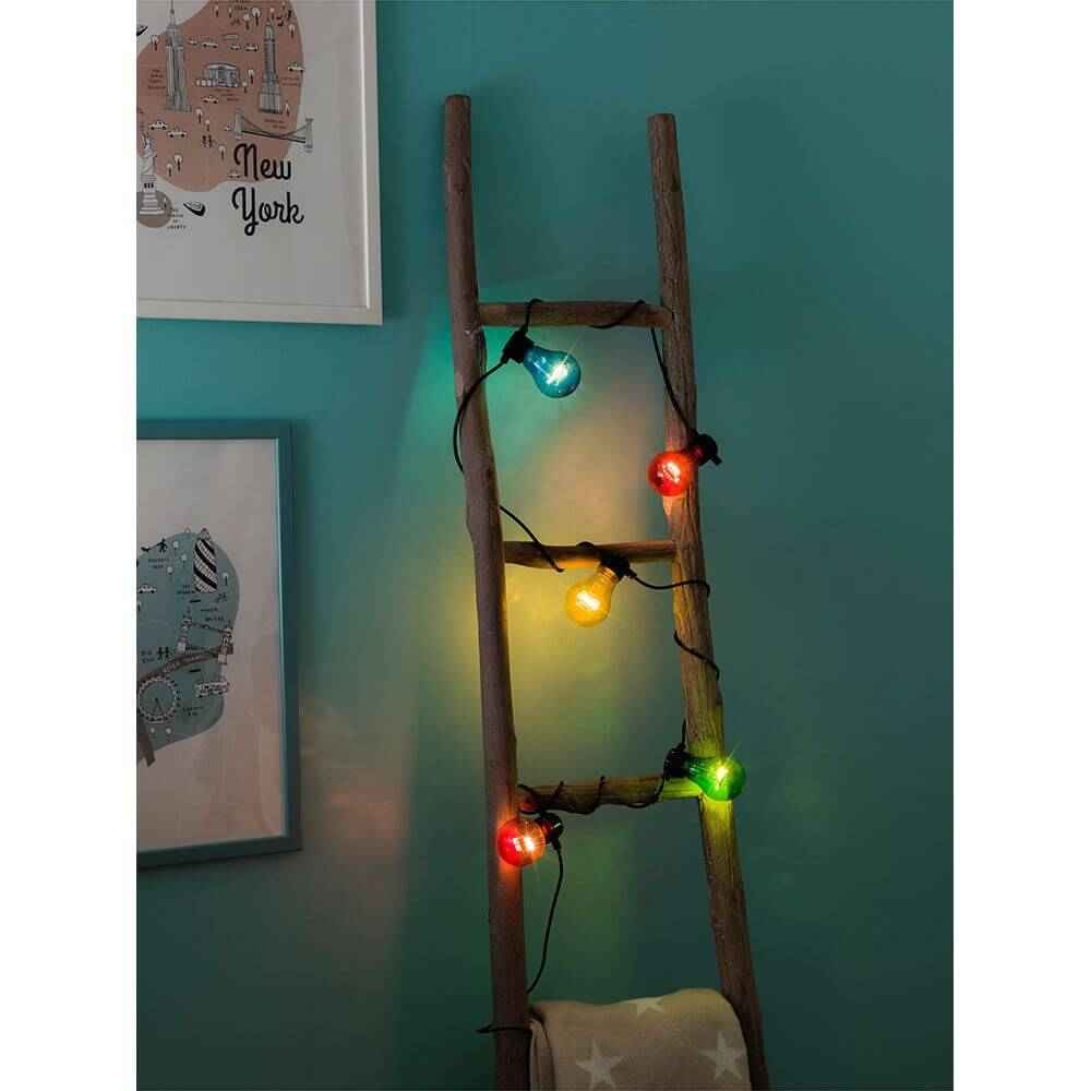 Belo LED Beer Garden String Lights | 40 Warm White LEDs, Timer Function
