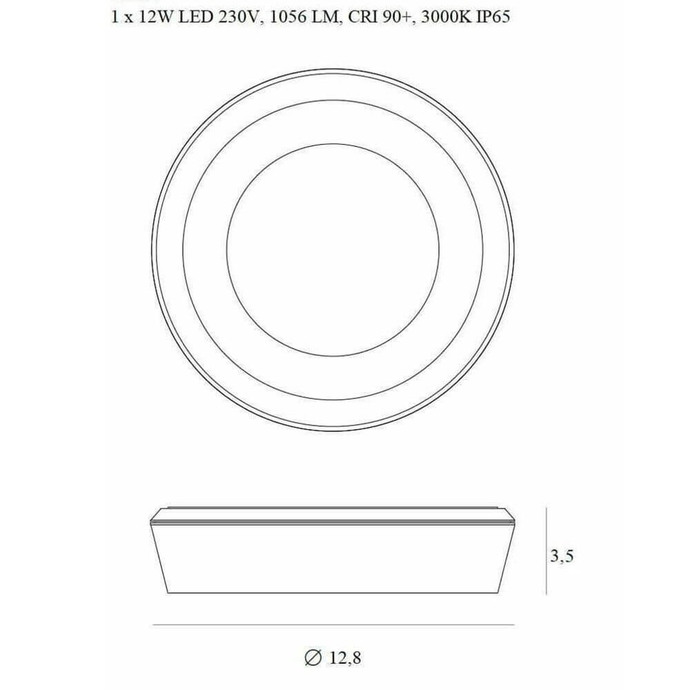Sola LED Ceiling Spotlight | IP65 Waterproof, 1056 Lumens