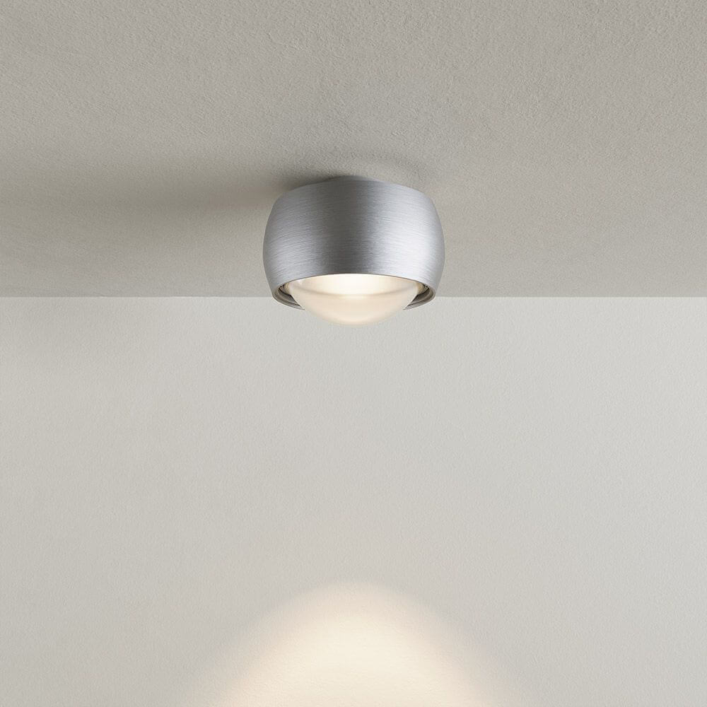 Bela LED Ceiling Light | Elegant Metal Housing, Convex Lens
