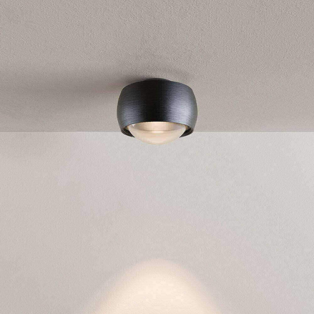 Bela LED Ceiling Light | Elegant Metal Housing, Convex Lens