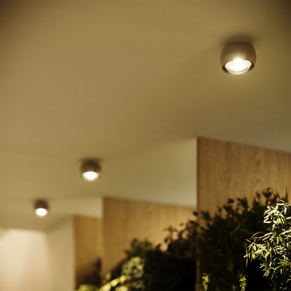 Bela LED Ceiling Light | Elegant Metal Housing, Convex Lens