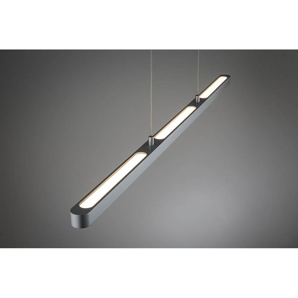 Lento LED Pendant Light | Dimmable, Height-Adjustable Chrome