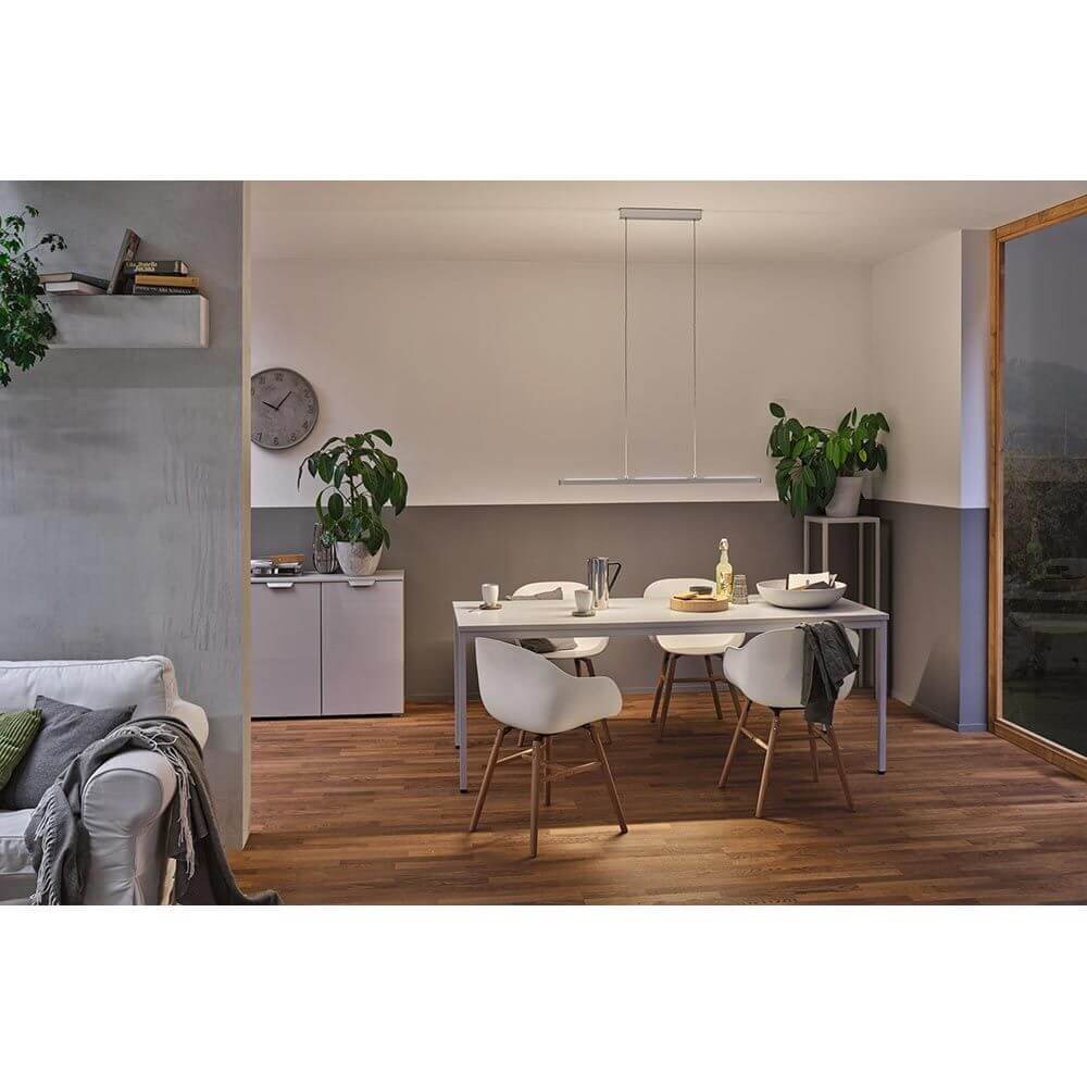 Lento LED Pendant Light | Dimmable, Height-Adjustable Chrome