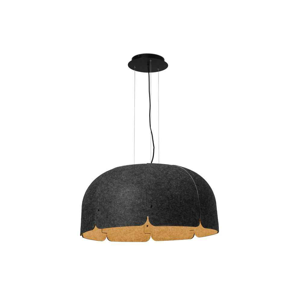 Milo LED Pendant Light | Dark Gray, Brown Finish