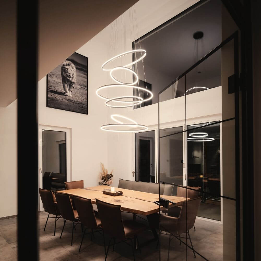 Bello LED Ring Pendant Light | Dimmable, Customizable Colors