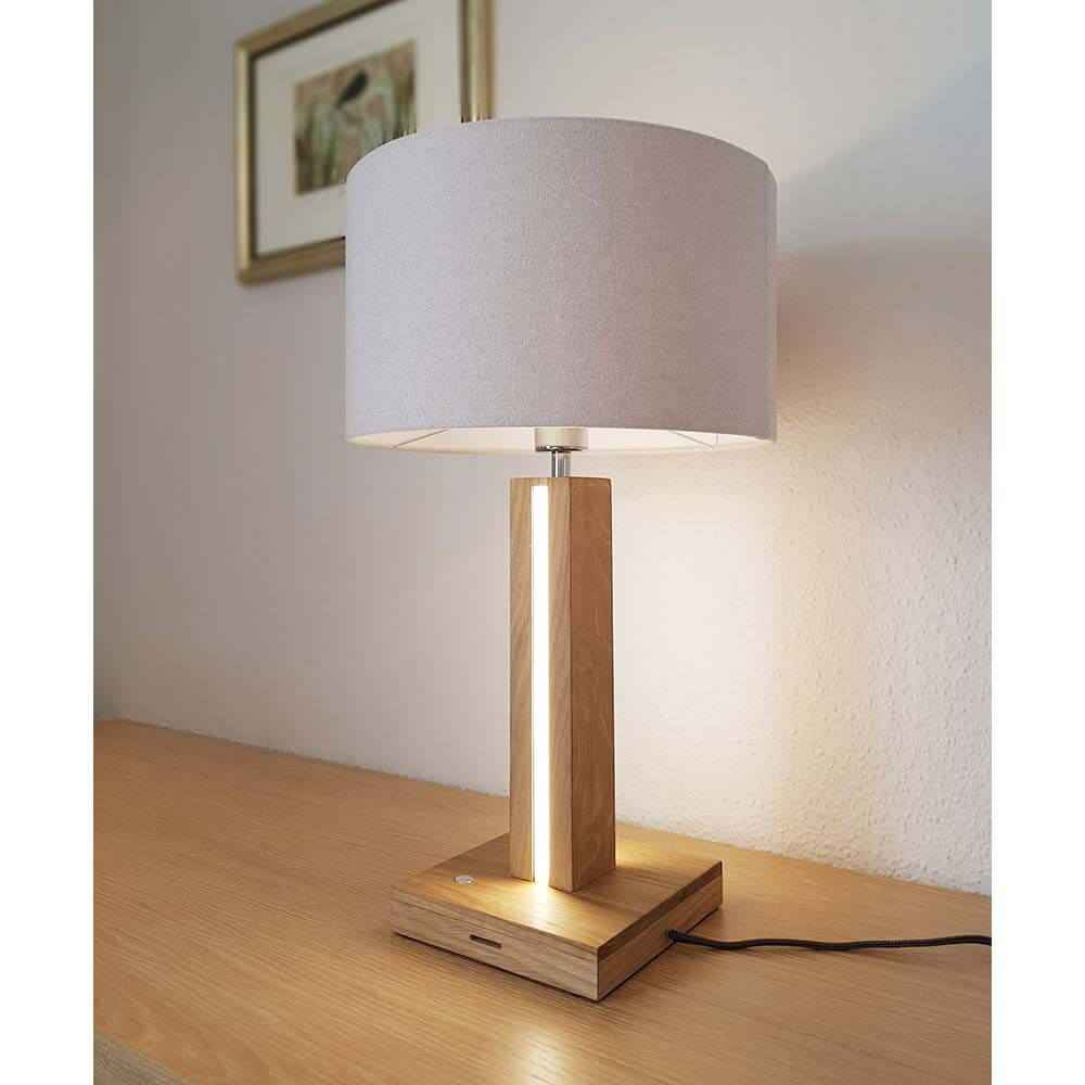 Aero LED Table Lamp | 980lm, Oiled Oak