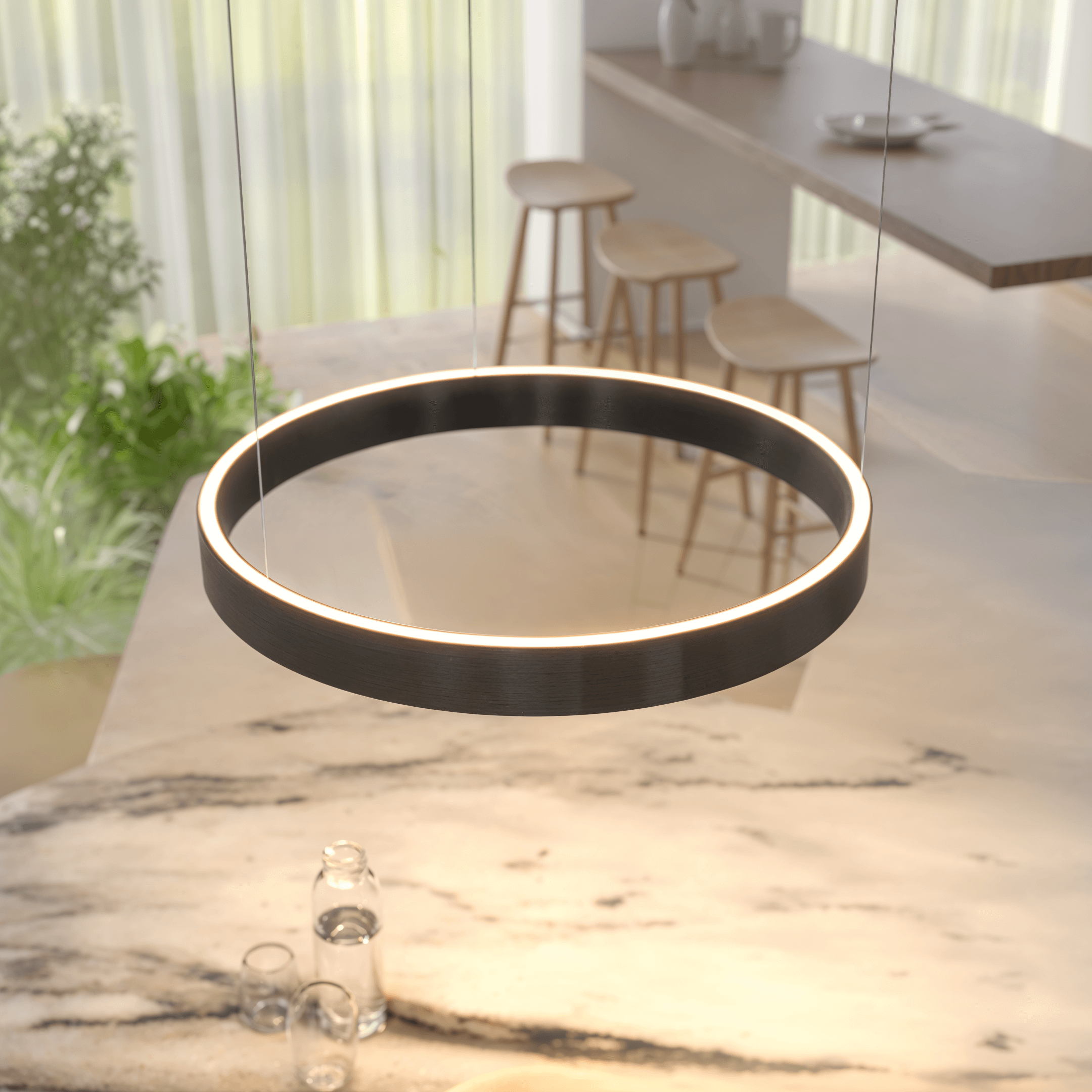 Solara LED Pendant Light | Stepless Dimmable, Adjustable Color Temperature
