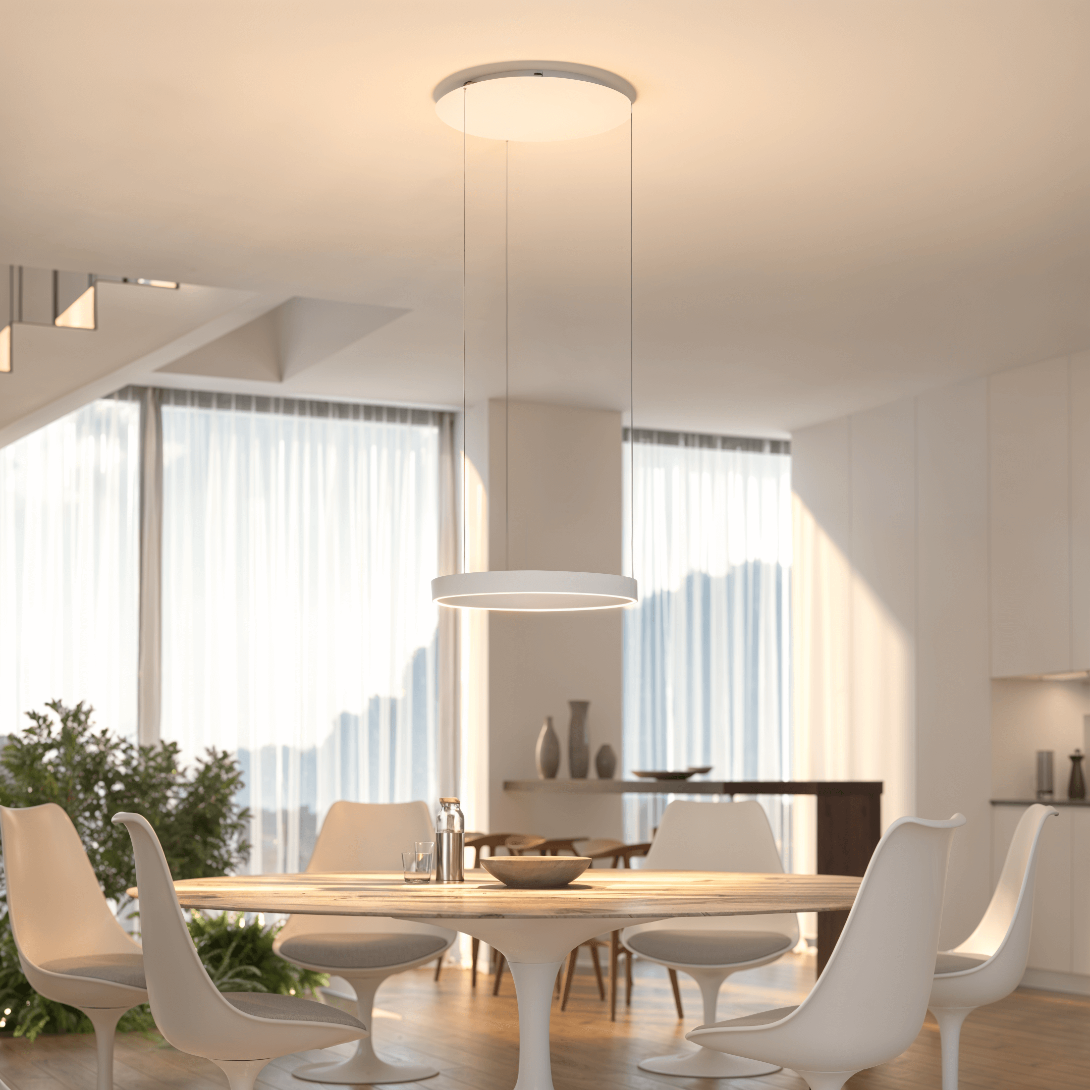 Solara LED Pendant Light | Stepless Dimmable, Adjustable Color Temperature