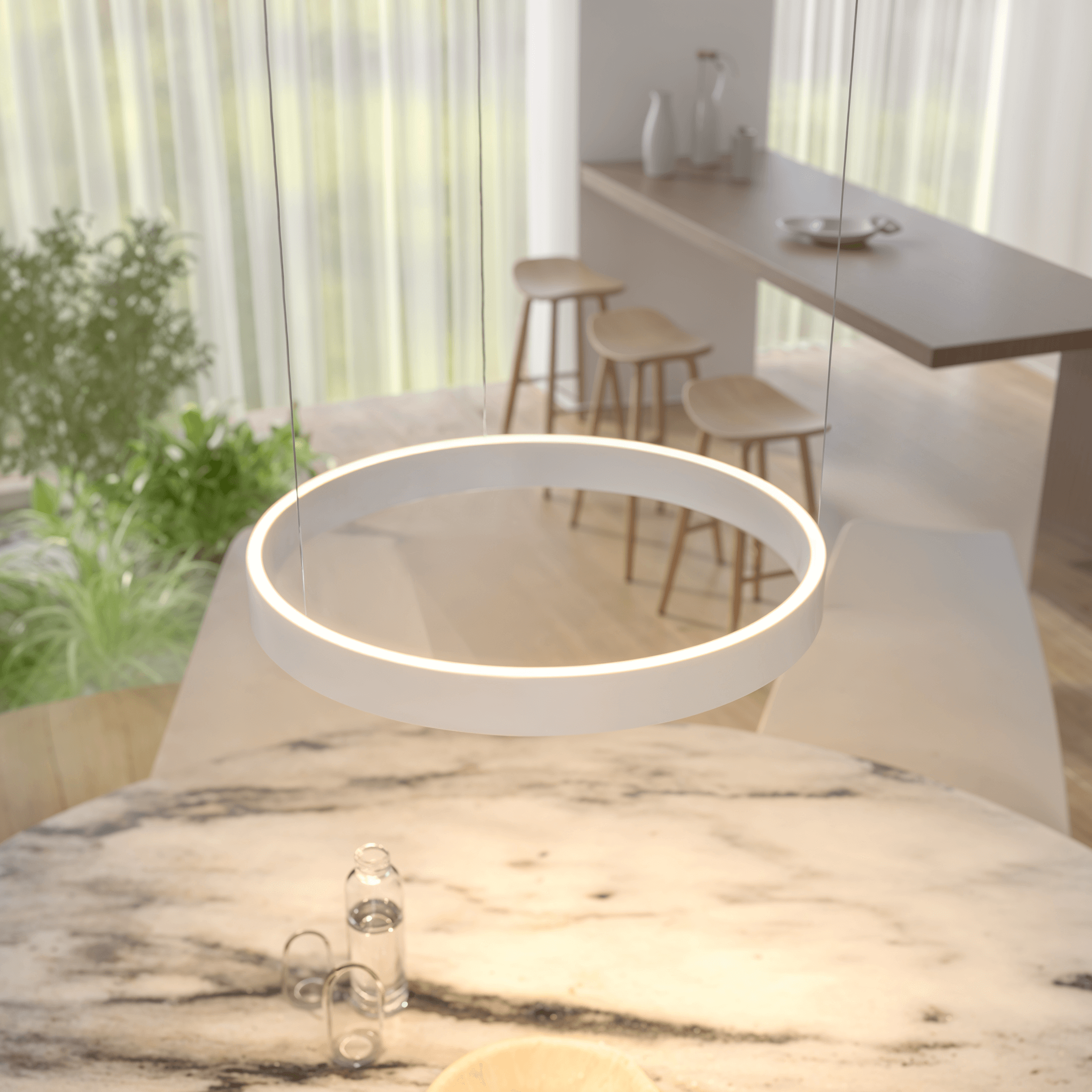 Solara LED Pendant Light | Stepless Dimmable, Adjustable Color Temperature