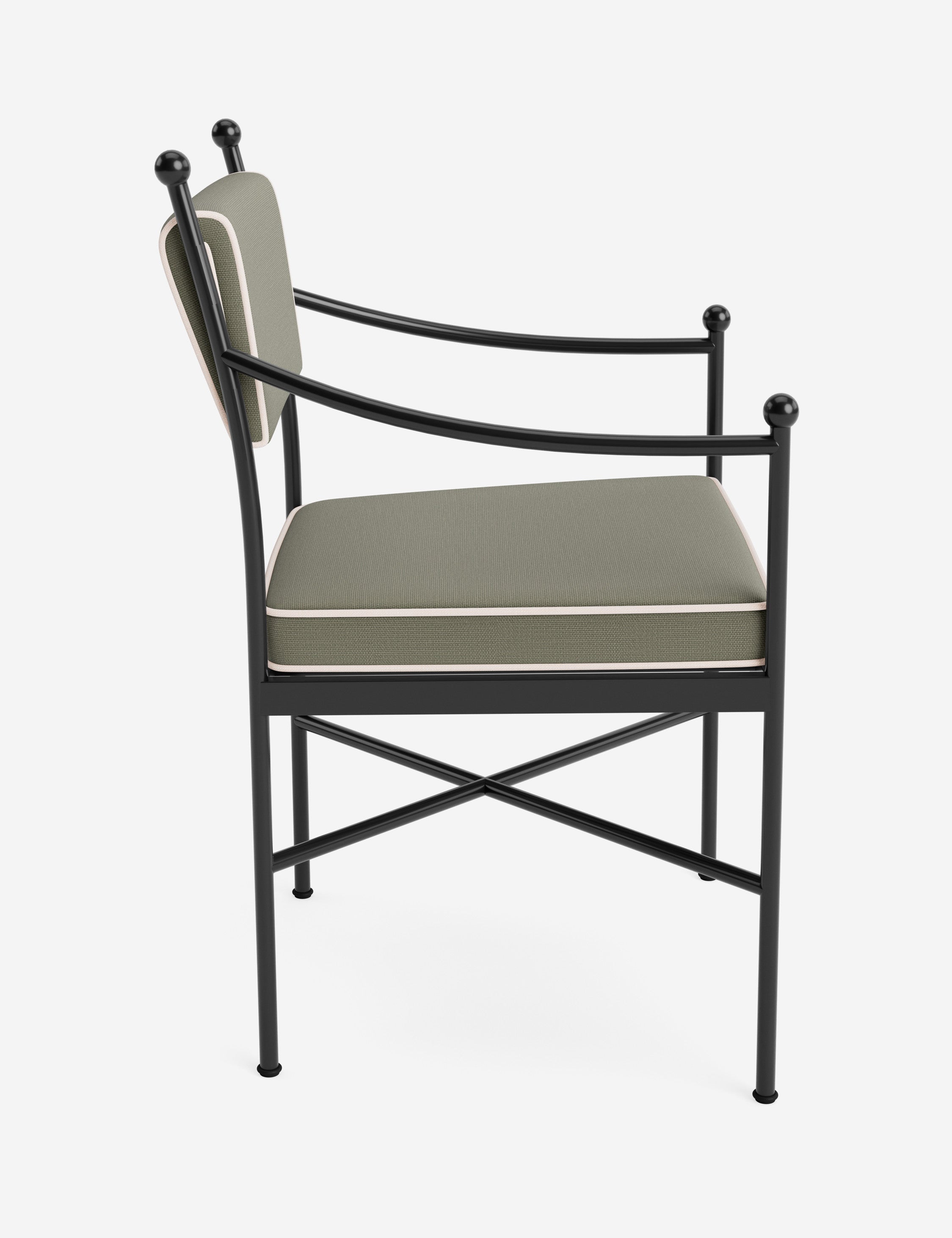 Leni Outdoor Dining Chair | Custom Cushions for Comfort