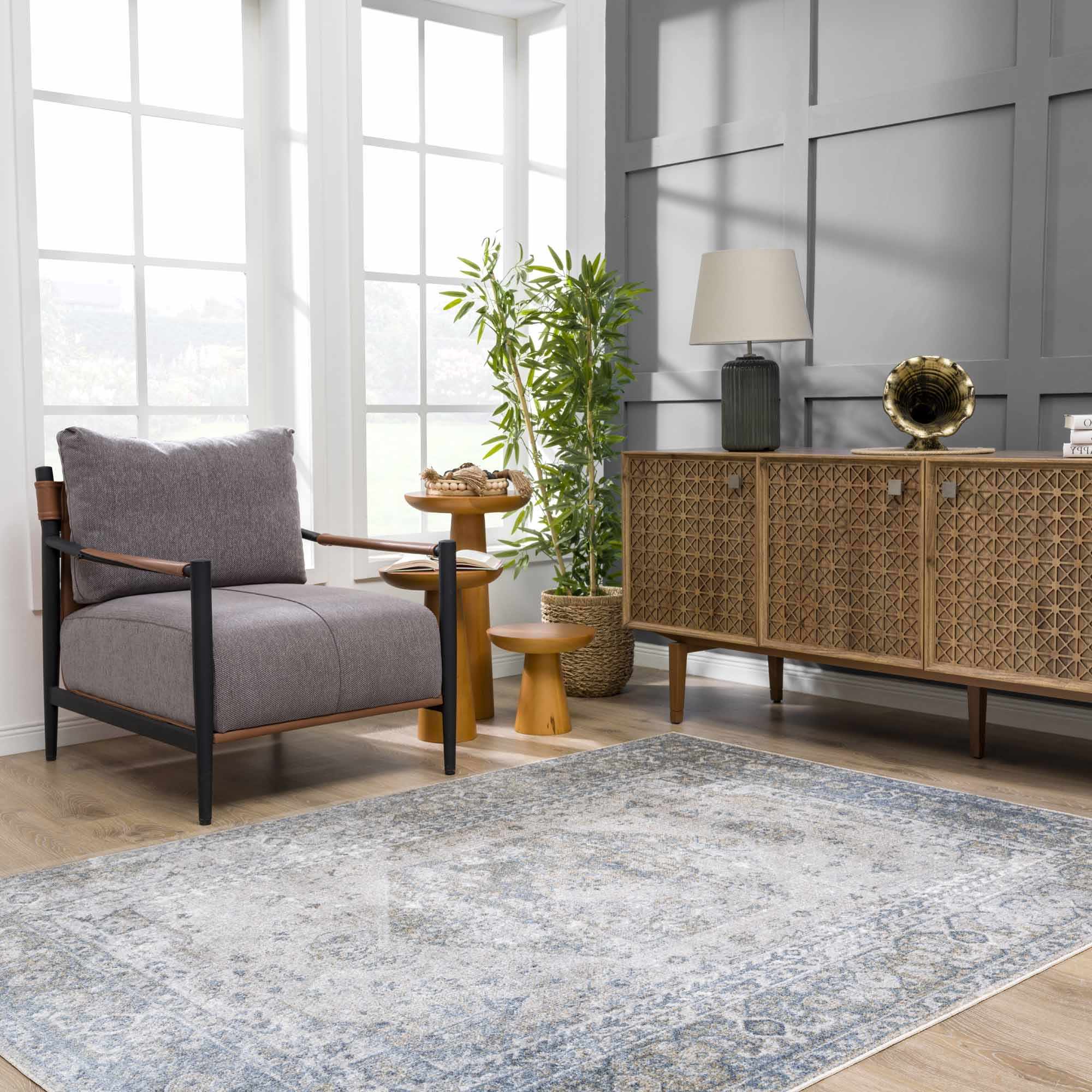 Bello Washable Rug  Medium Pile  Traditional Style
