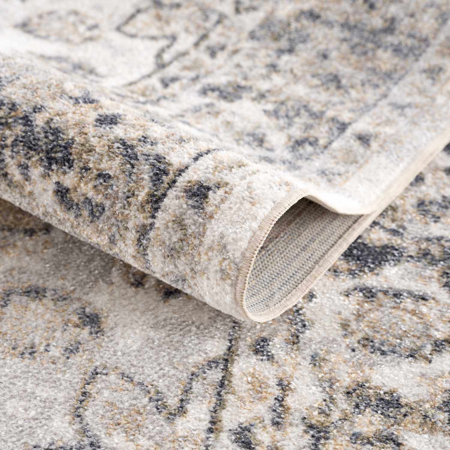 Rudo Flat Pile Rug  Machine Washable, 100% Polyester