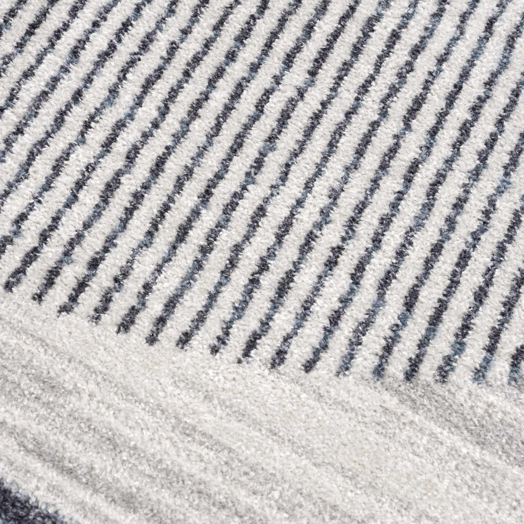 Talon Medium Gray Area Rug  Machine Washable, Contemporary