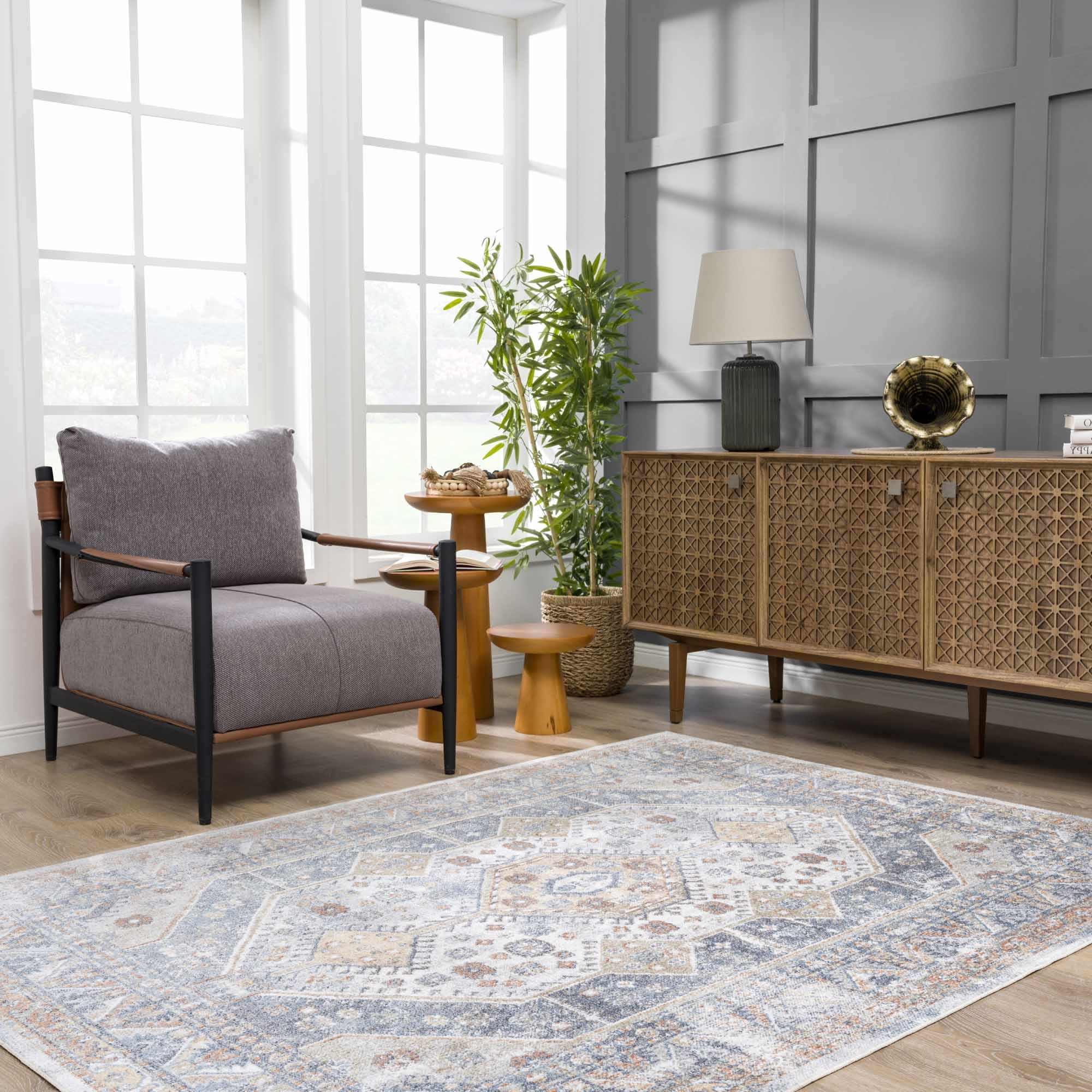 Alera Washable Rug  Machine Woven  Traditional Style