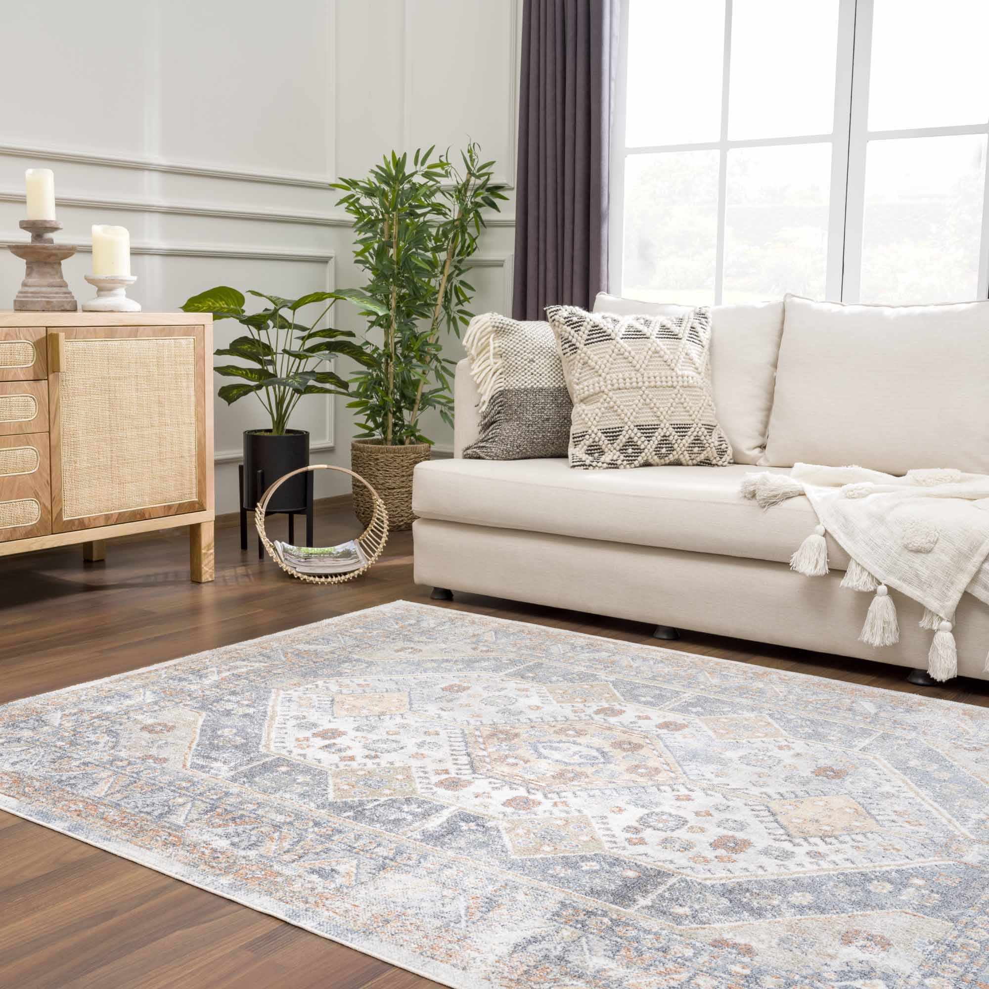 Alera Washable Rug  Machine Woven  Traditional Style