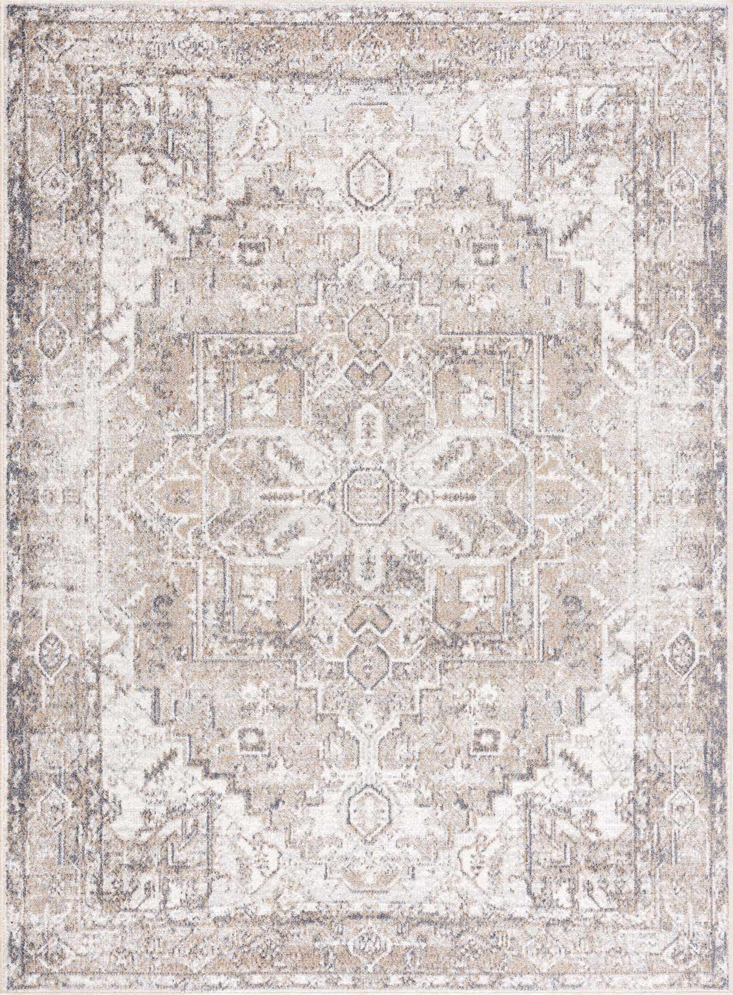 Hera Vintage Washable Rug  Medium Pile  100% Polyester