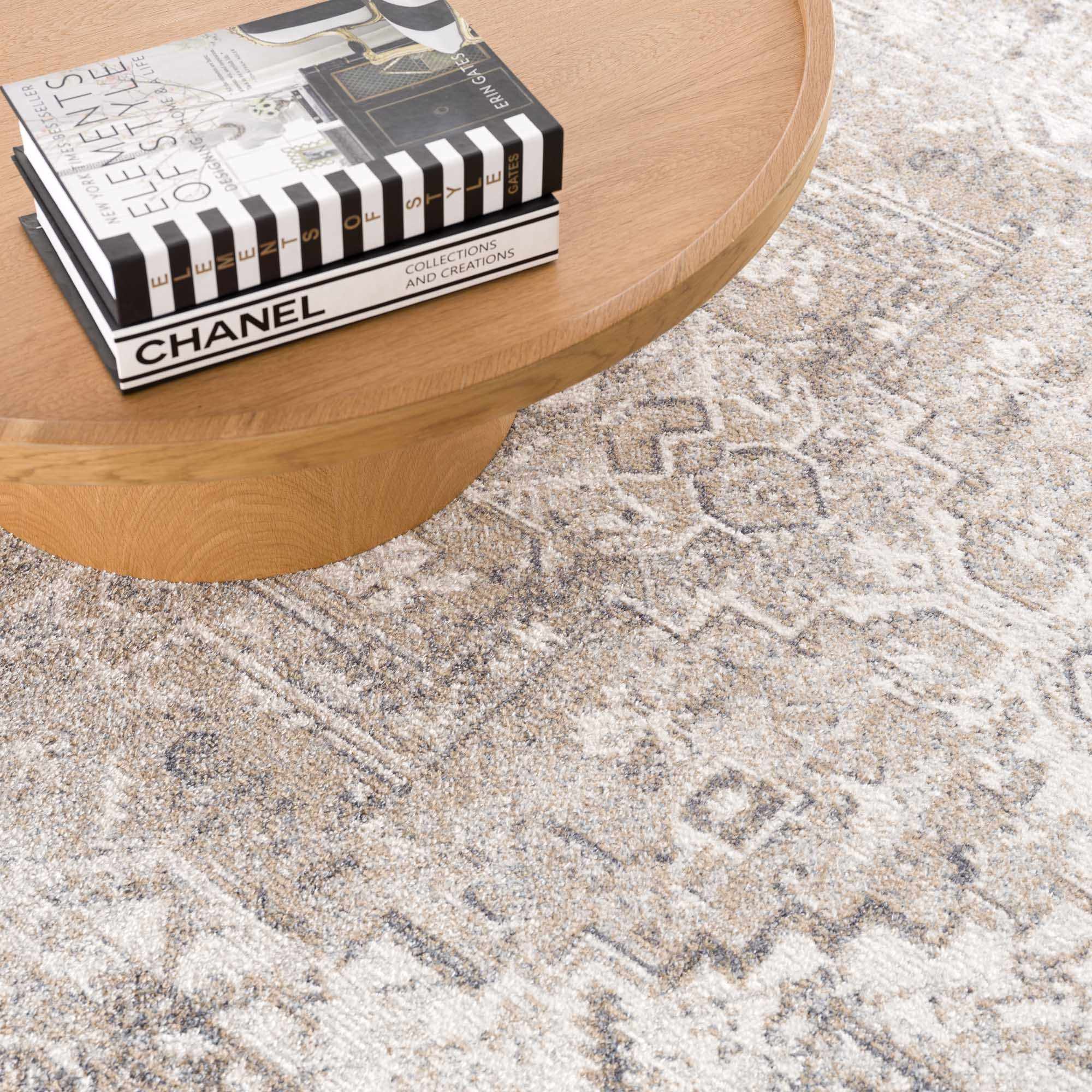 Hera Vintage Washable Rug  Medium Pile  100% Polyester