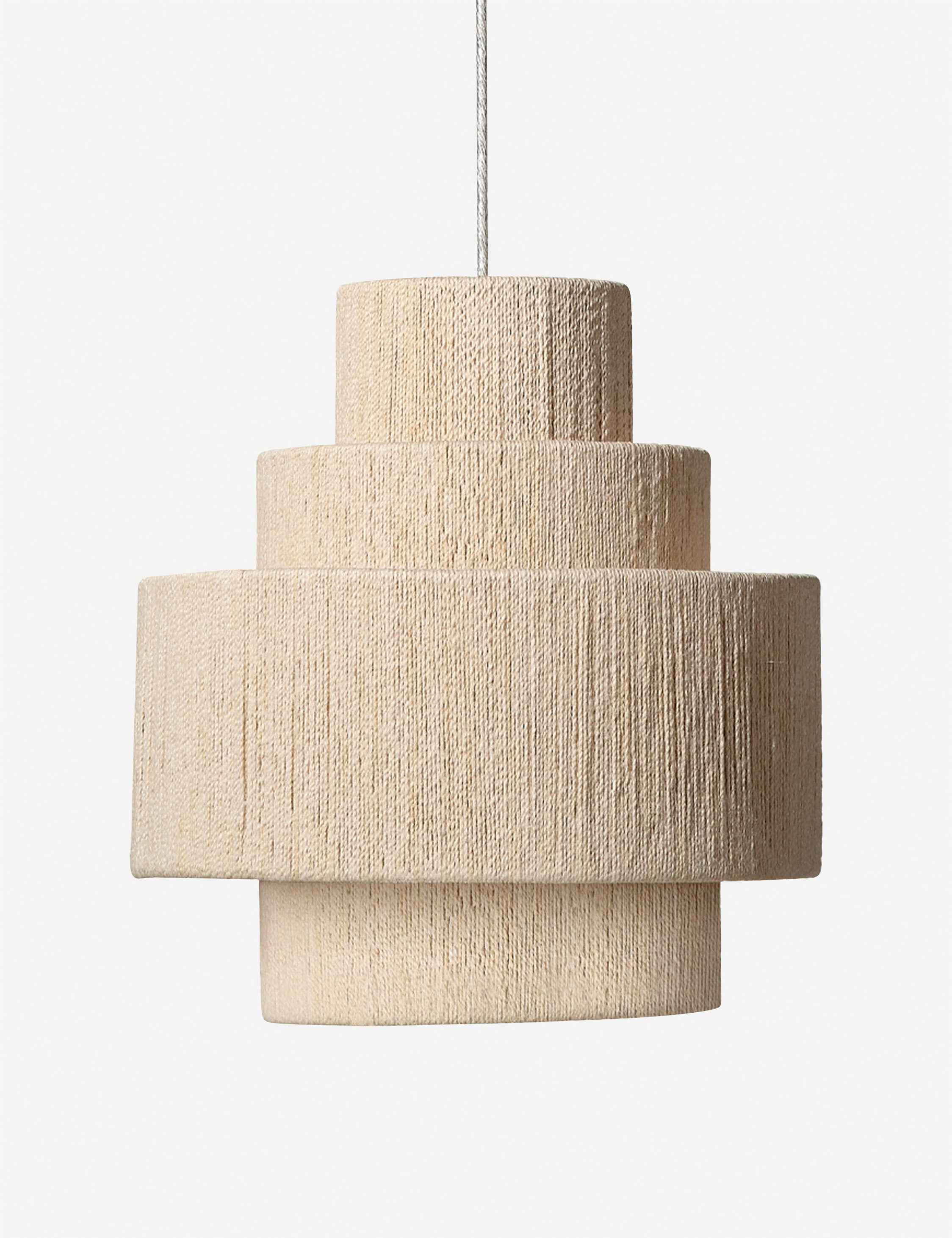Alera Pendant Light | Rope-Wrapped Design, Neutral Tone