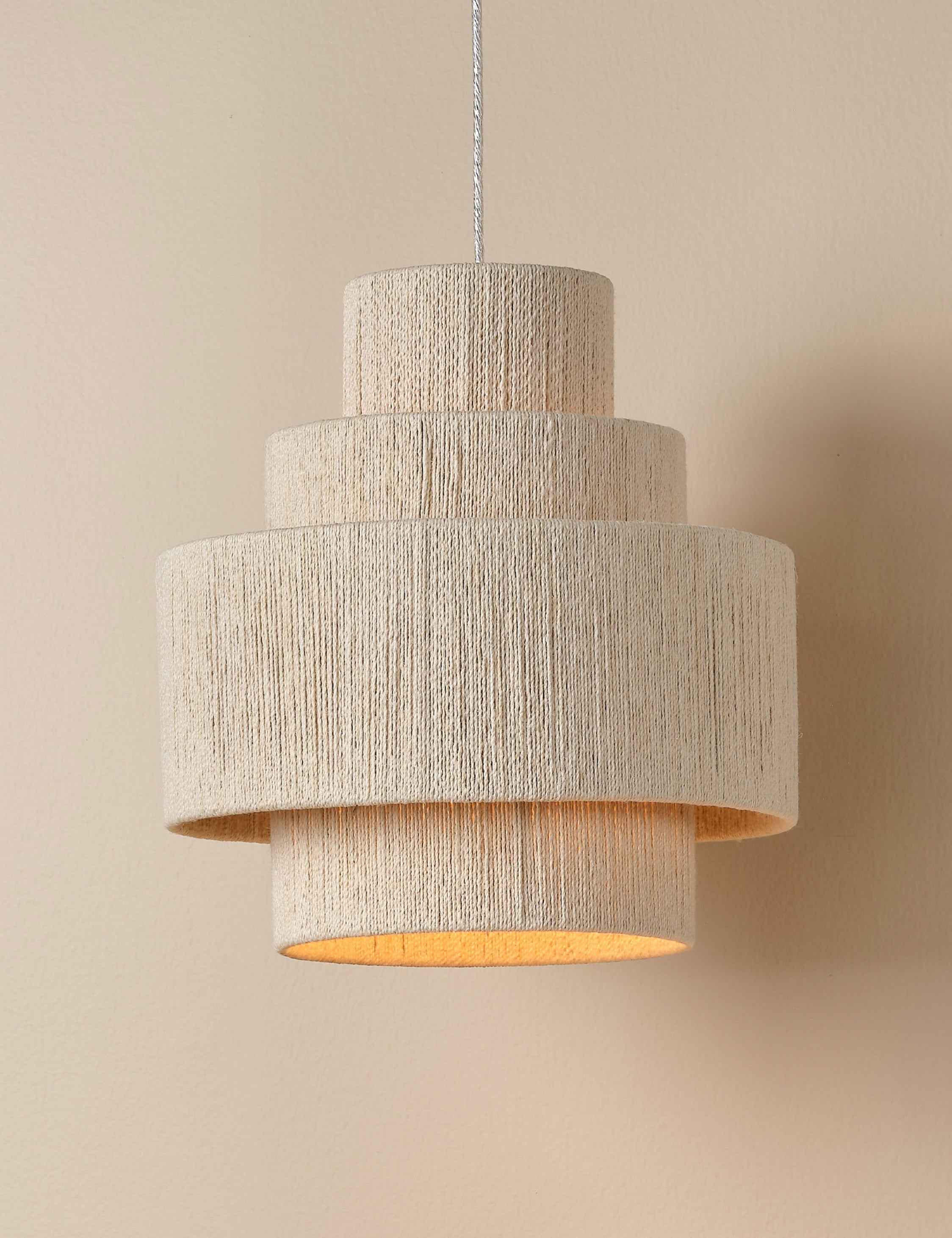 Alera Pendant Light | Rope-Wrapped Design, Neutral Tone