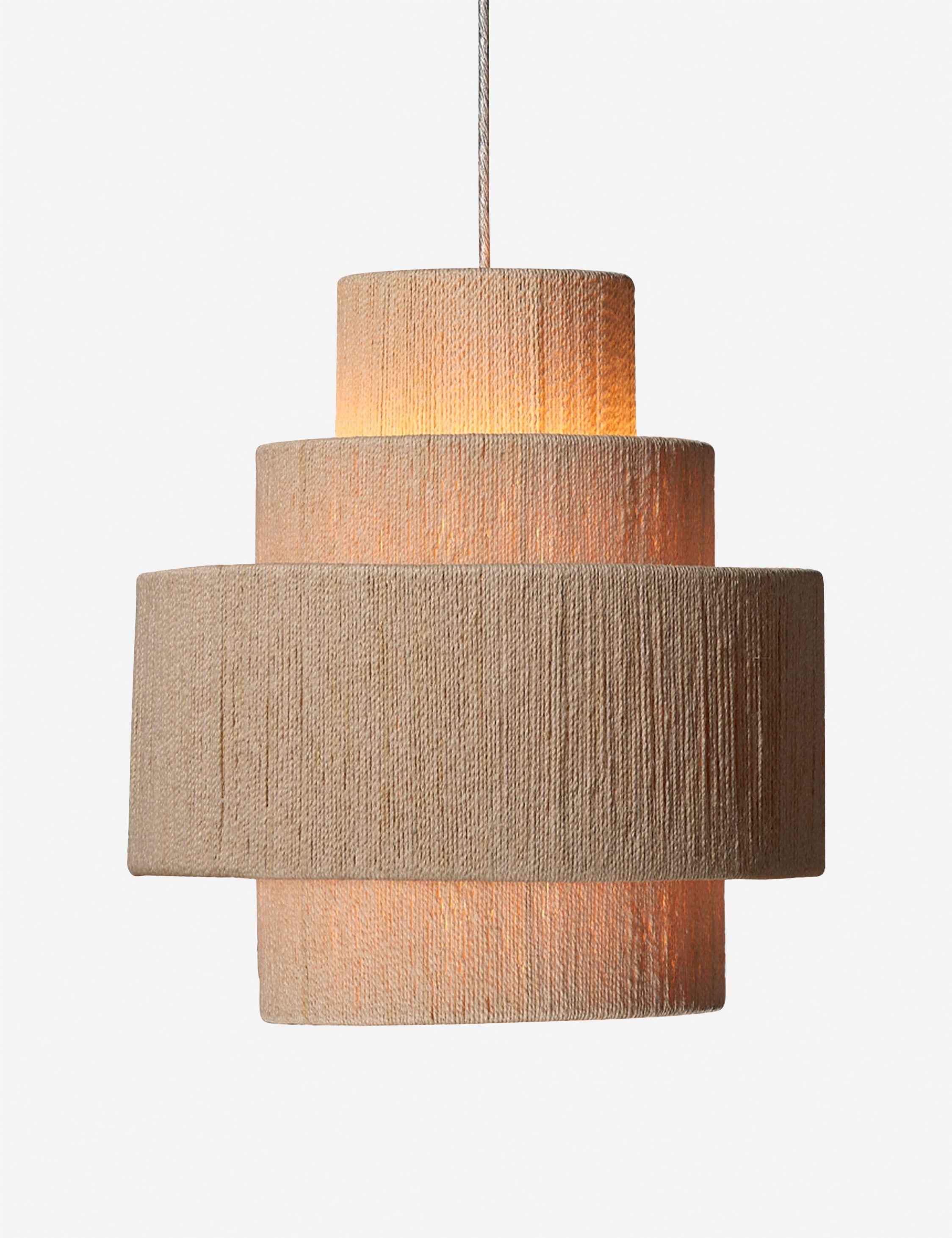 Alera Pendant Light | Rope-Wrapped Design, Neutral Tone