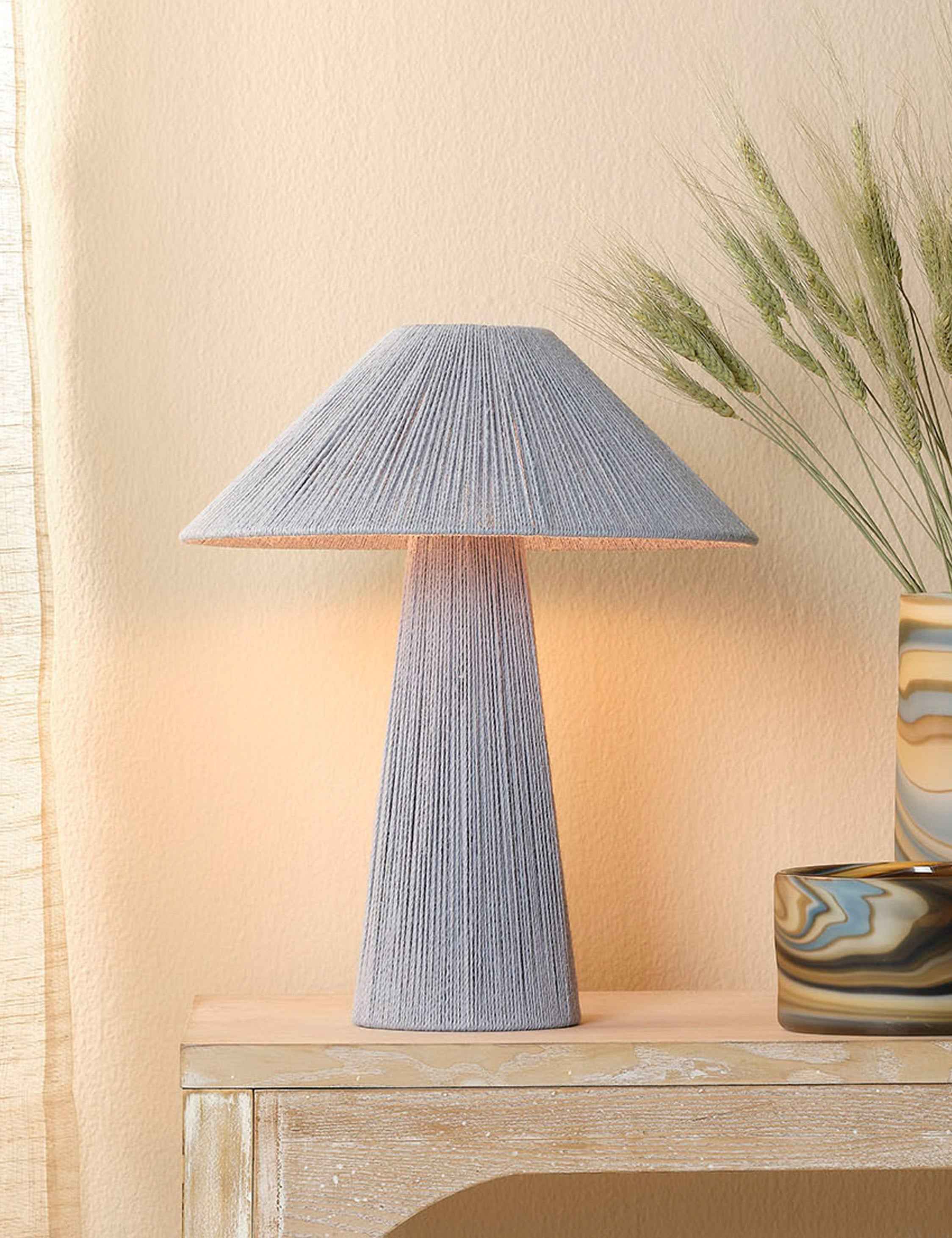 Ferro Table Lamp | Jute-Wrapped Design, Modern Organic Style