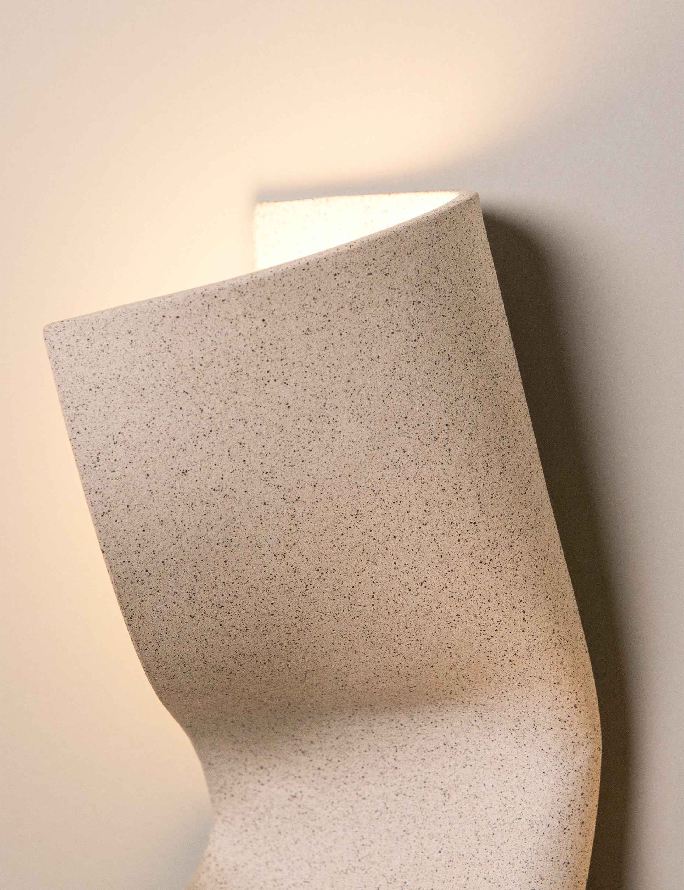 Bela Sconce | Handmade Clay Design, Left & Right Orientation