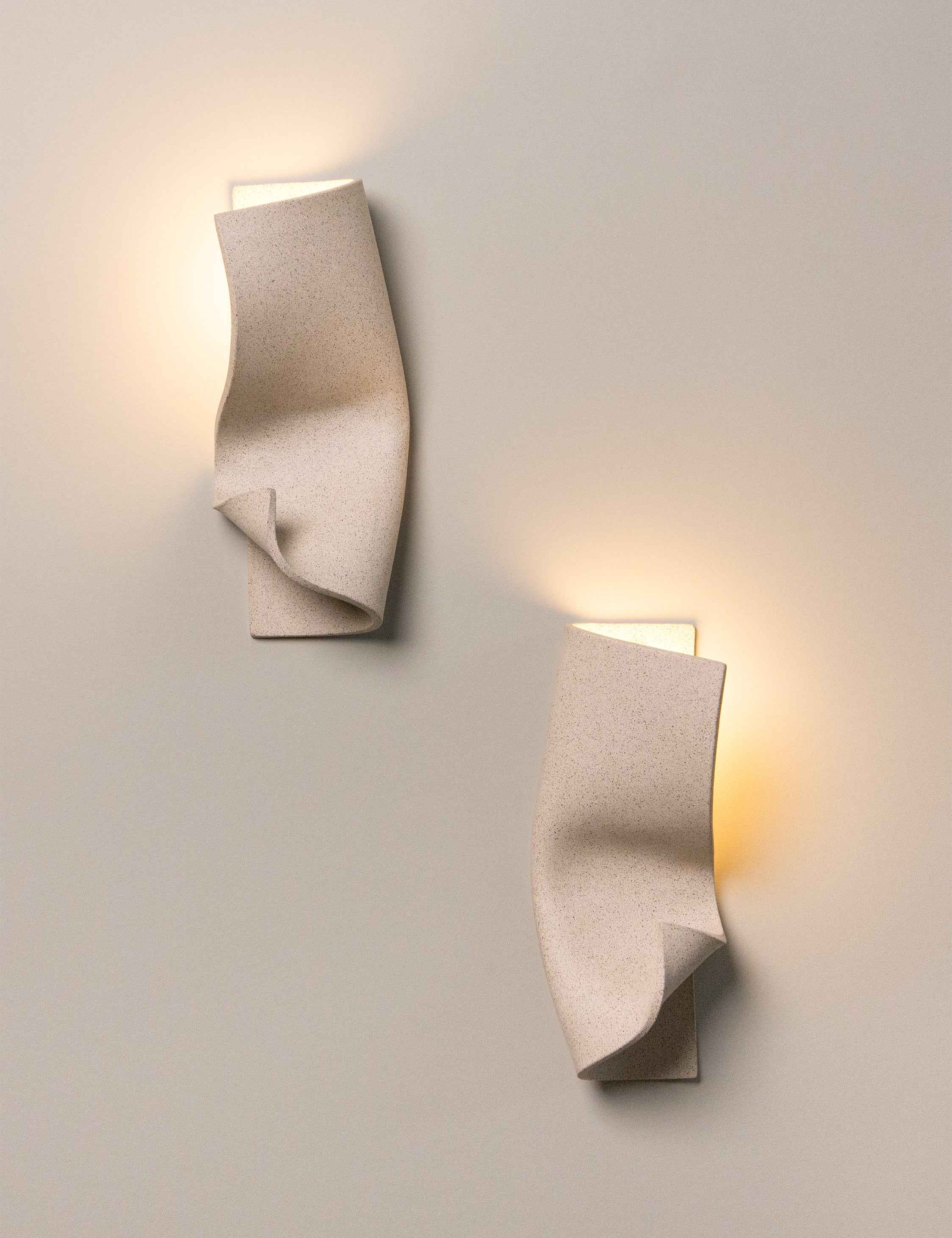Bela Sconce | Handmade Clay Design, Left & Right Orientation
