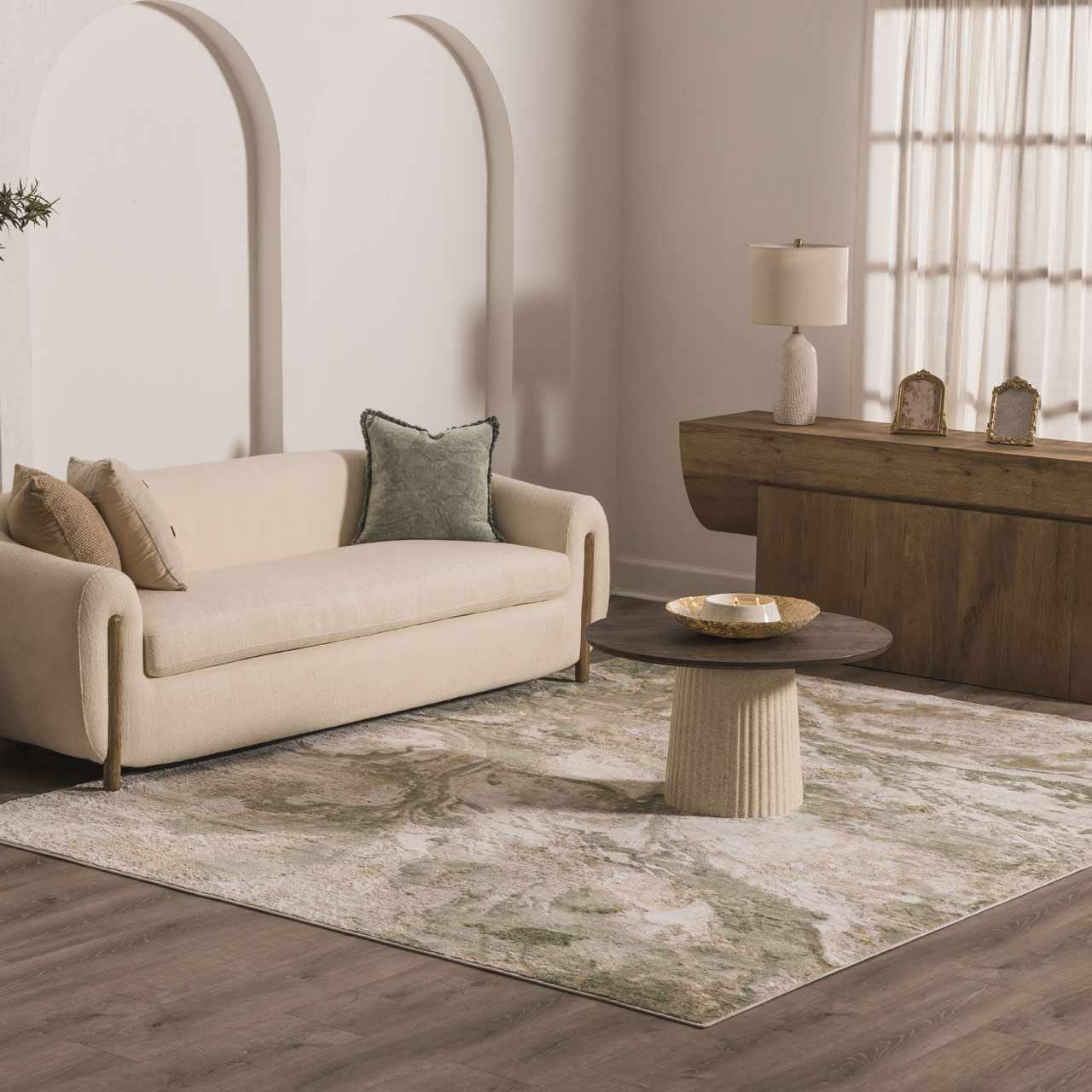 Livia Area Rug Contemporary 100% Polypropylene Medium Pile