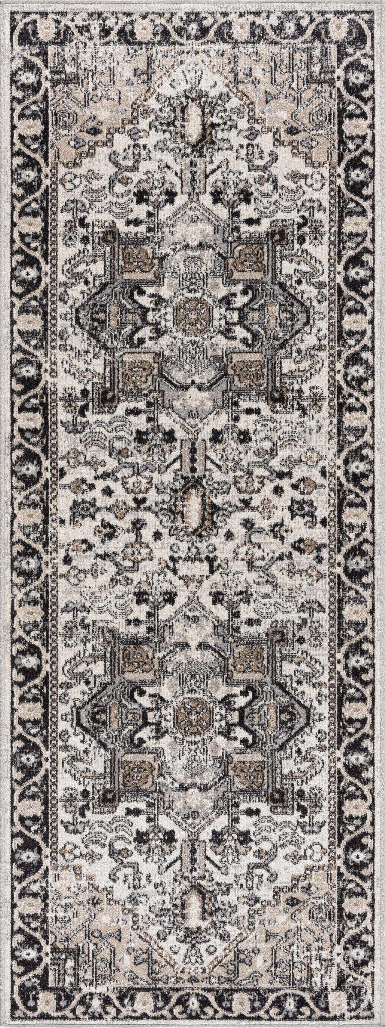 Cavara Area Rug  Washable  Traditional Style, Low Pile