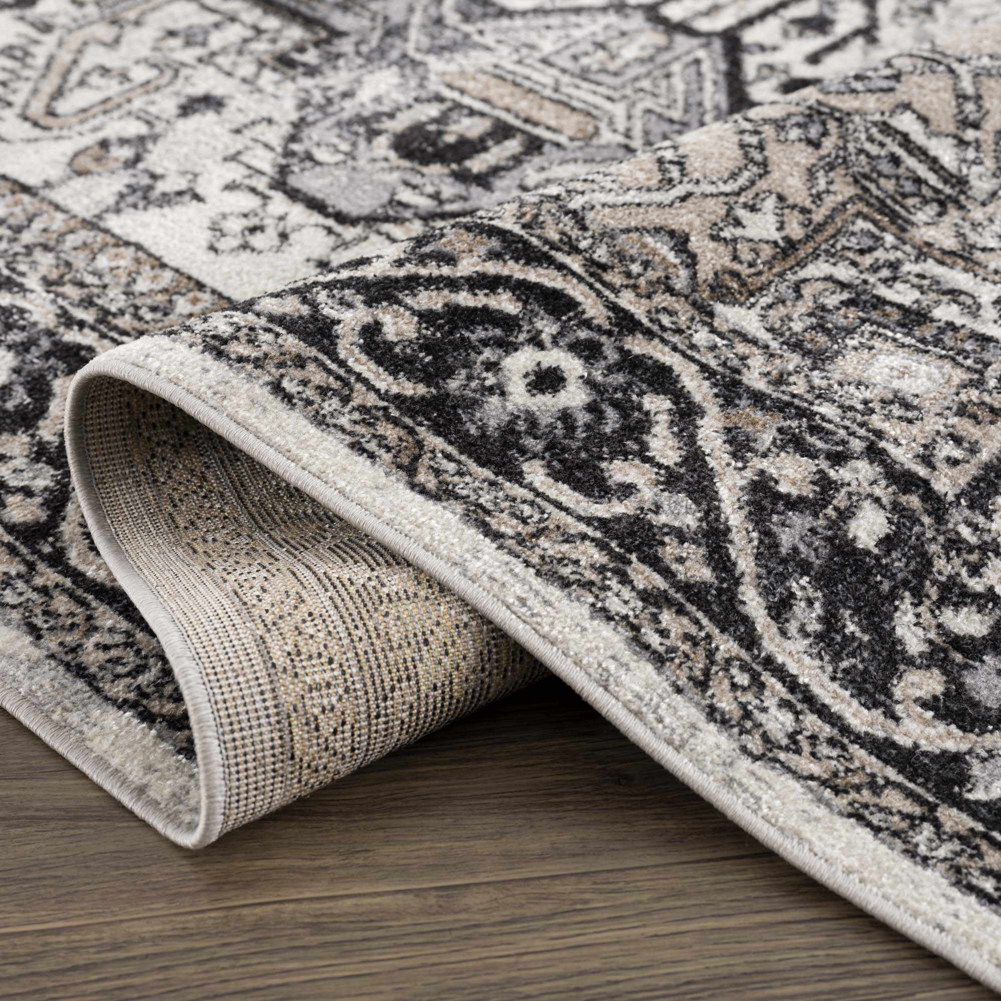 Cavara Area Rug  Washable  Traditional Style, Low Pile