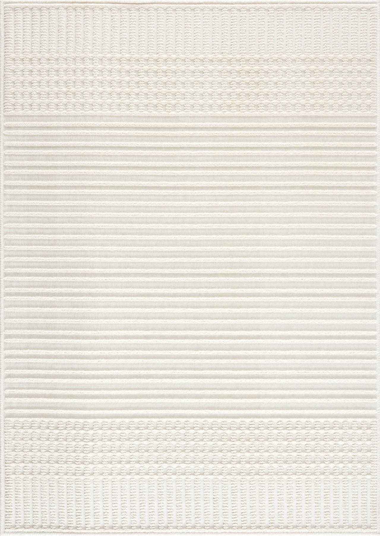 Rhett Area Rug Machine Woven Medium Pile Washable White