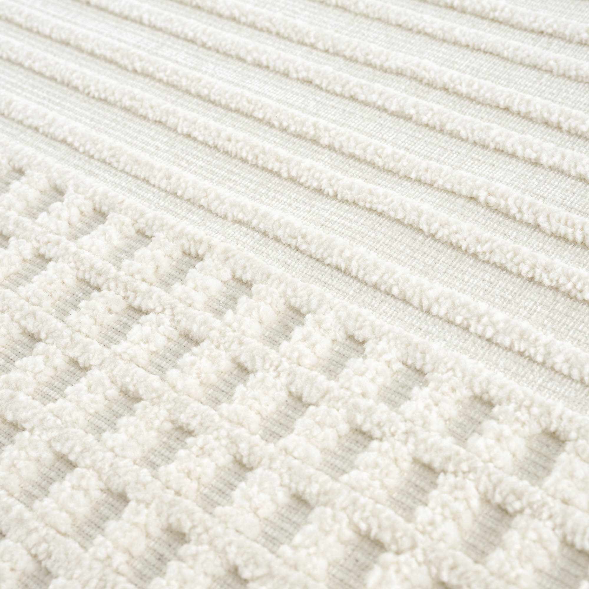 Rhett Area Rug Machine Woven Medium Pile Washable White
