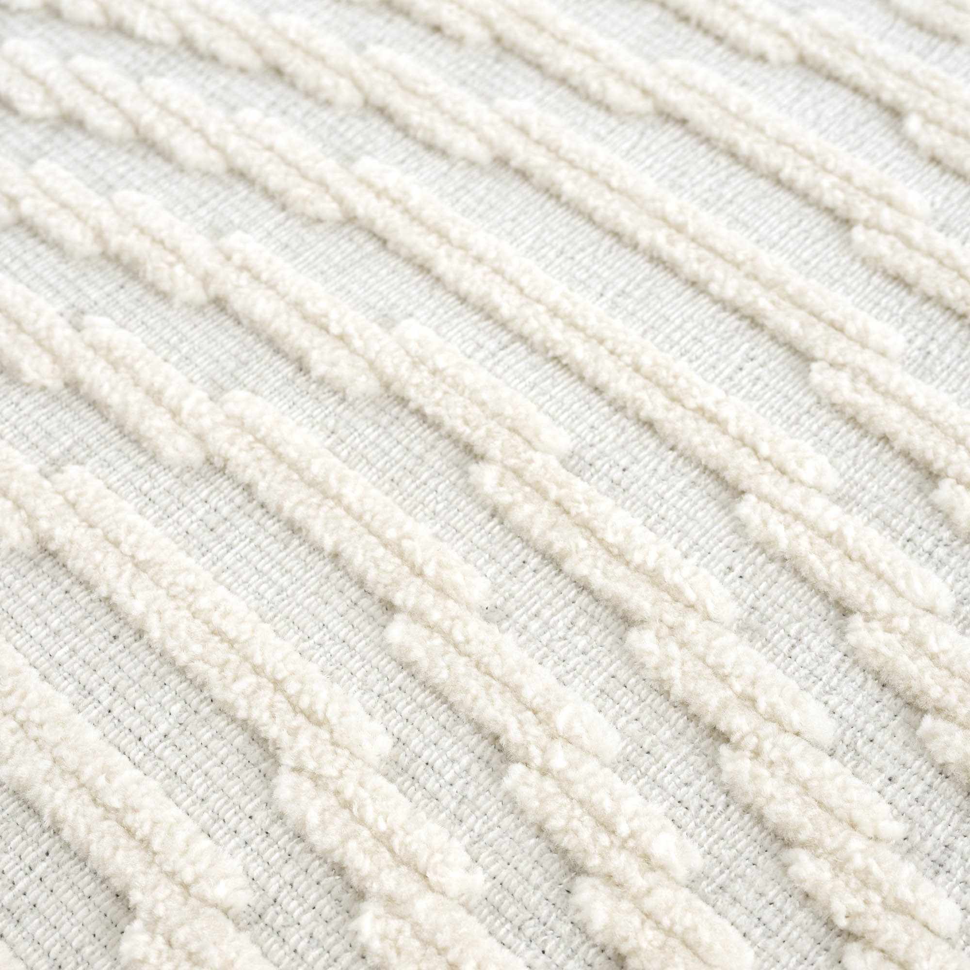 Davo 3D Rug Machine Washable Medium Pile Off-White