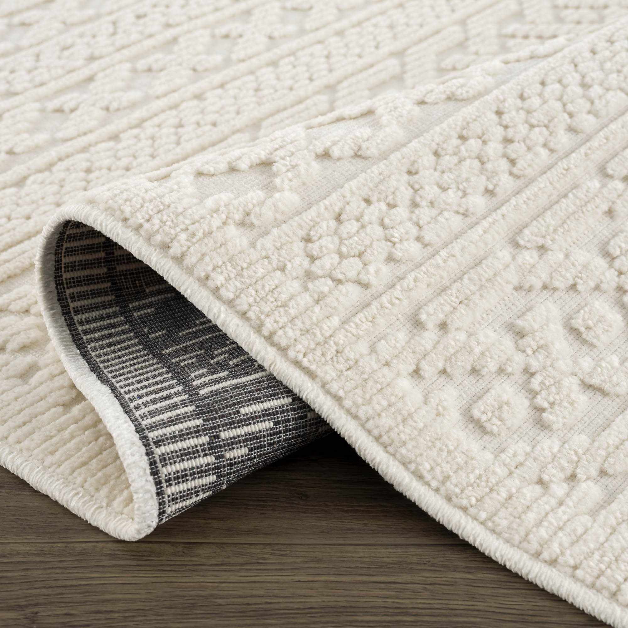 Fadey 3D Washable Rug  Medium Pile  Transitional Style