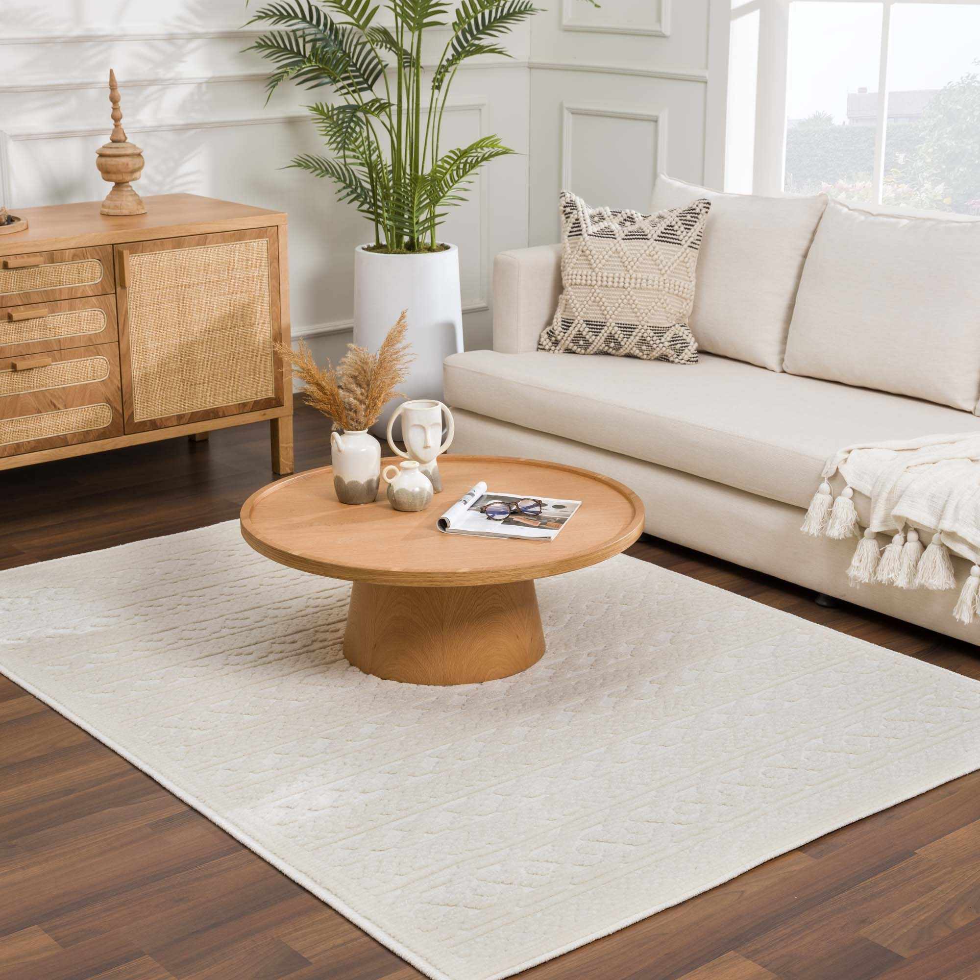 Fadey 3D Washable Rug  Medium Pile  Transitional Style