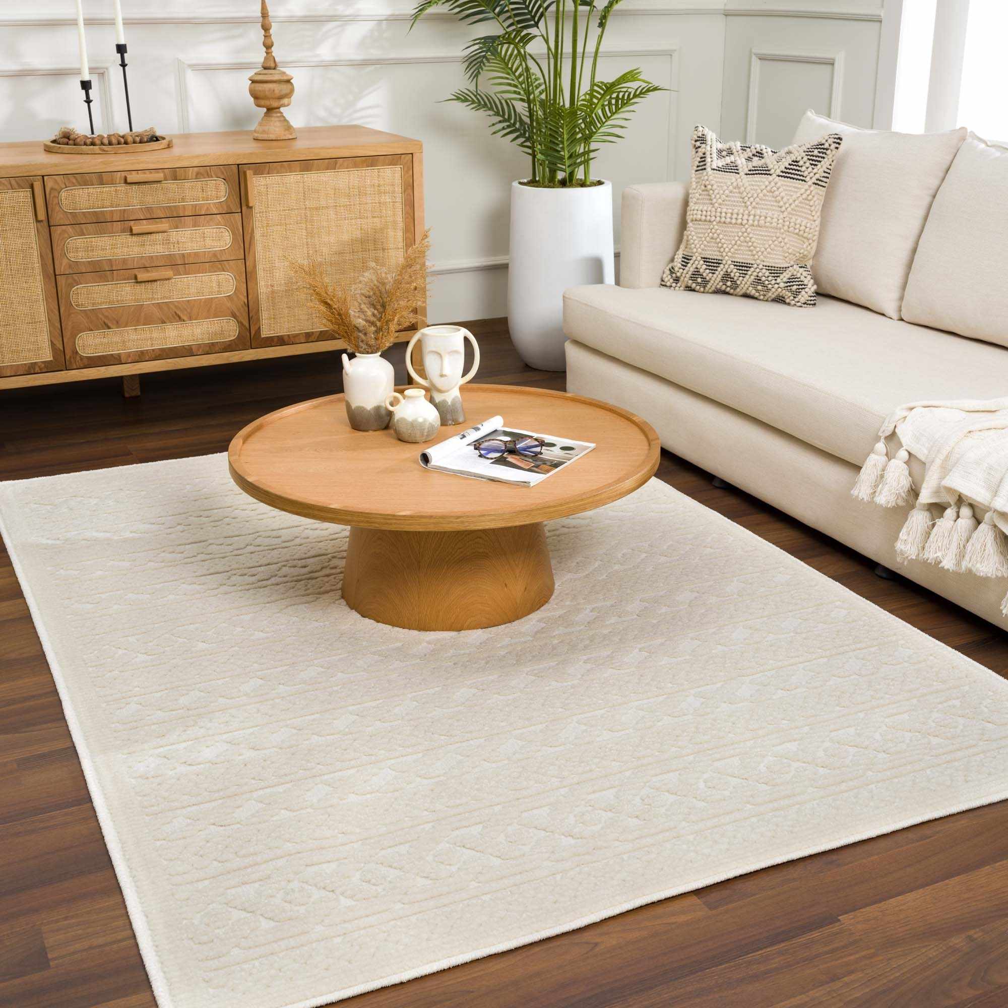 Fadey 3D Washable Rug  Medium Pile  Transitional Style