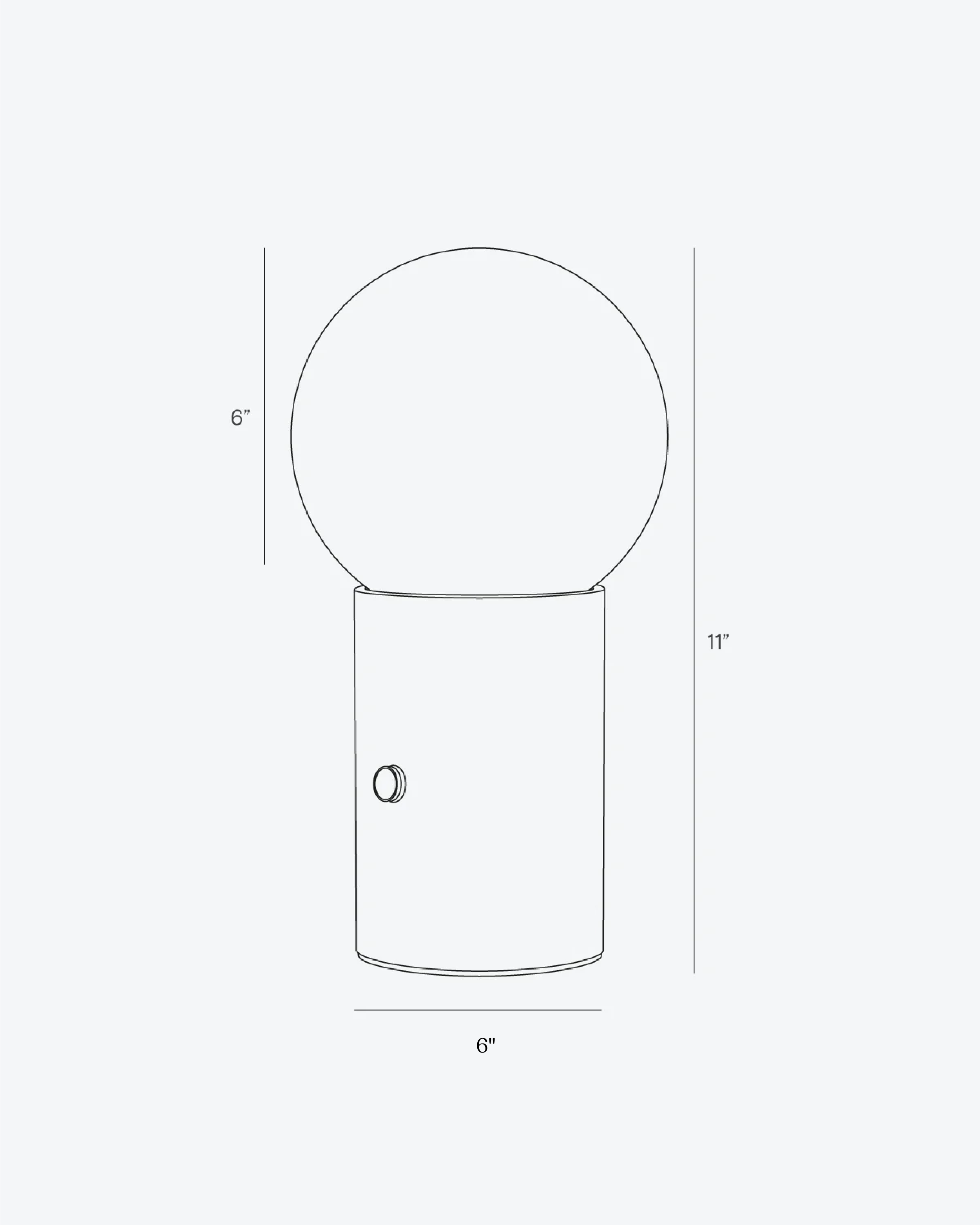Kairo Cement Lamp | Minimalist Design, Touch Dimmer