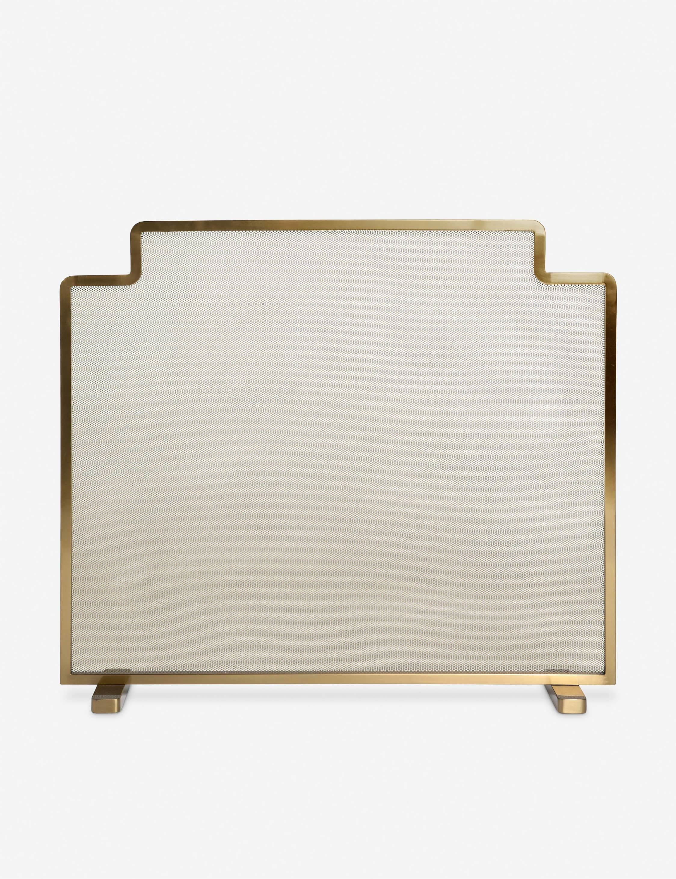 Luxe Fireplace Screen | Art Deco Design, Spark Barrier
