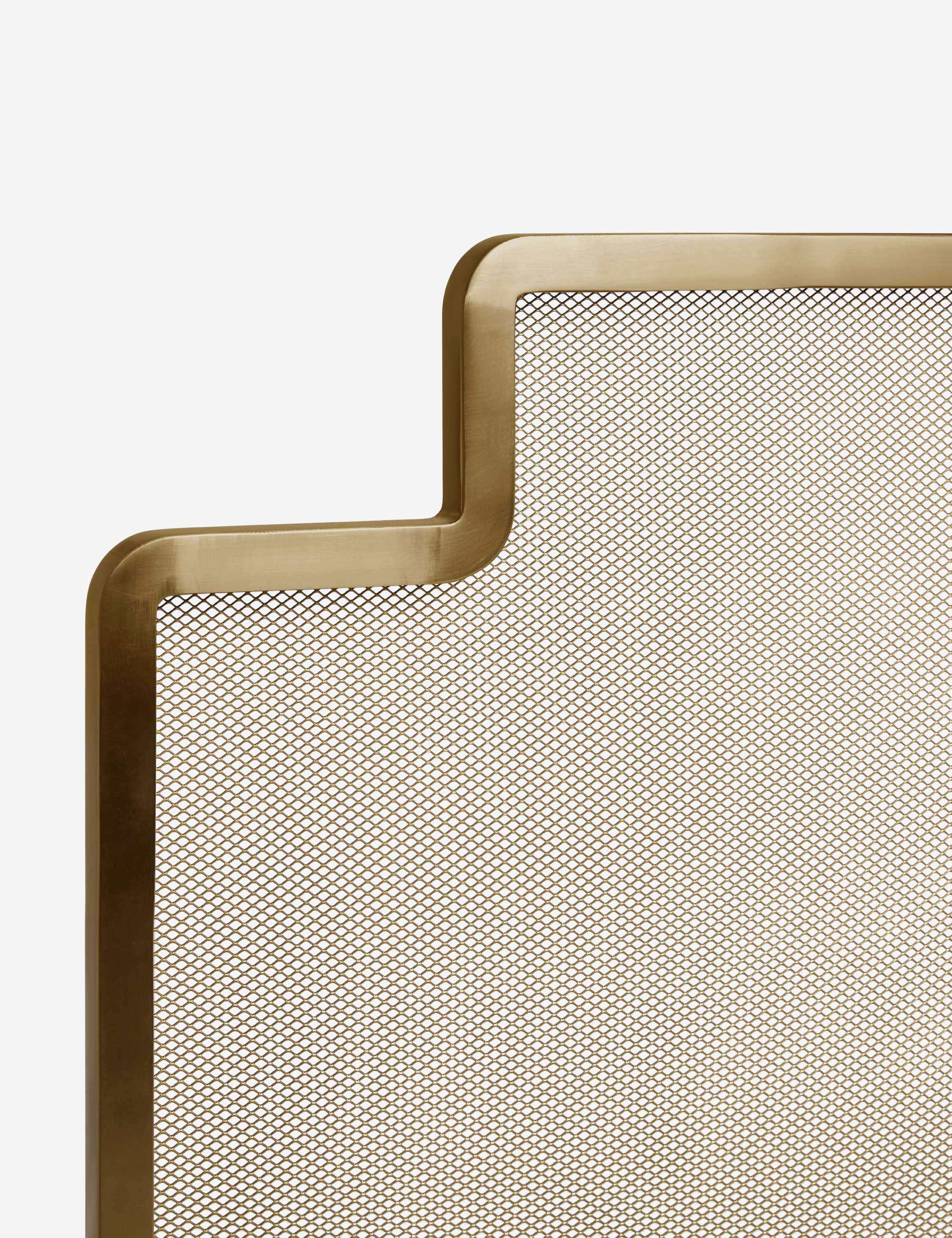 Luxe Fireplace Screen | Art Deco Design, Spark Barrier