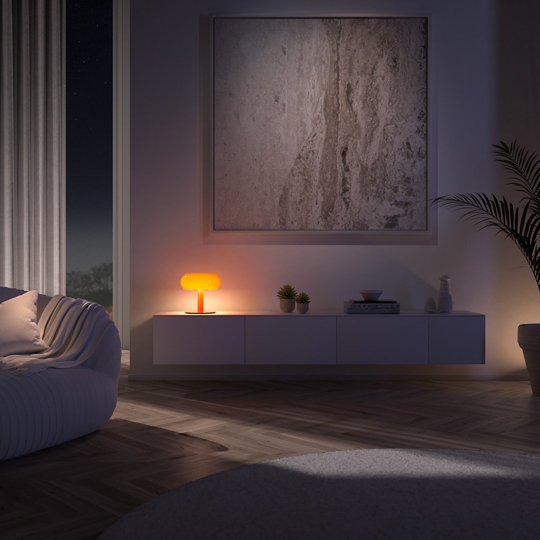 Lumo LED Table Lamp | Dimmable Touch, Retro Mushroom Design
