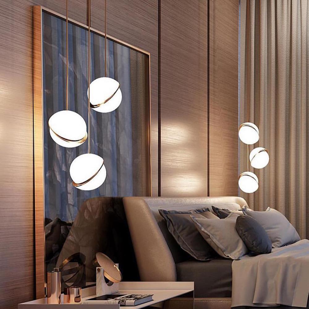 Lira Hanglamp | Acryl met Messing Accenten, Verstelbare Kabel