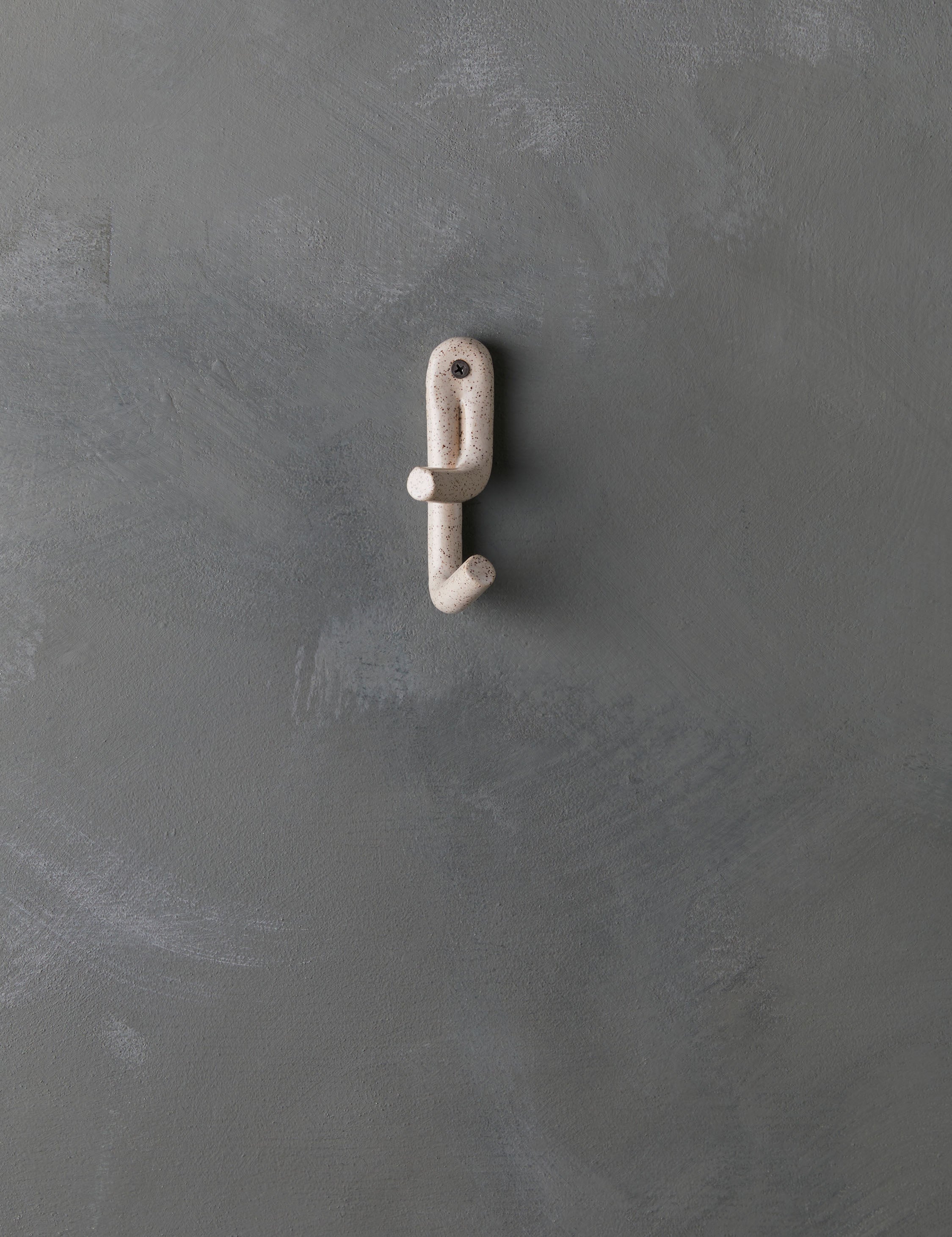 Luna Ceramic Wall Hook | Playful Crisscross Design