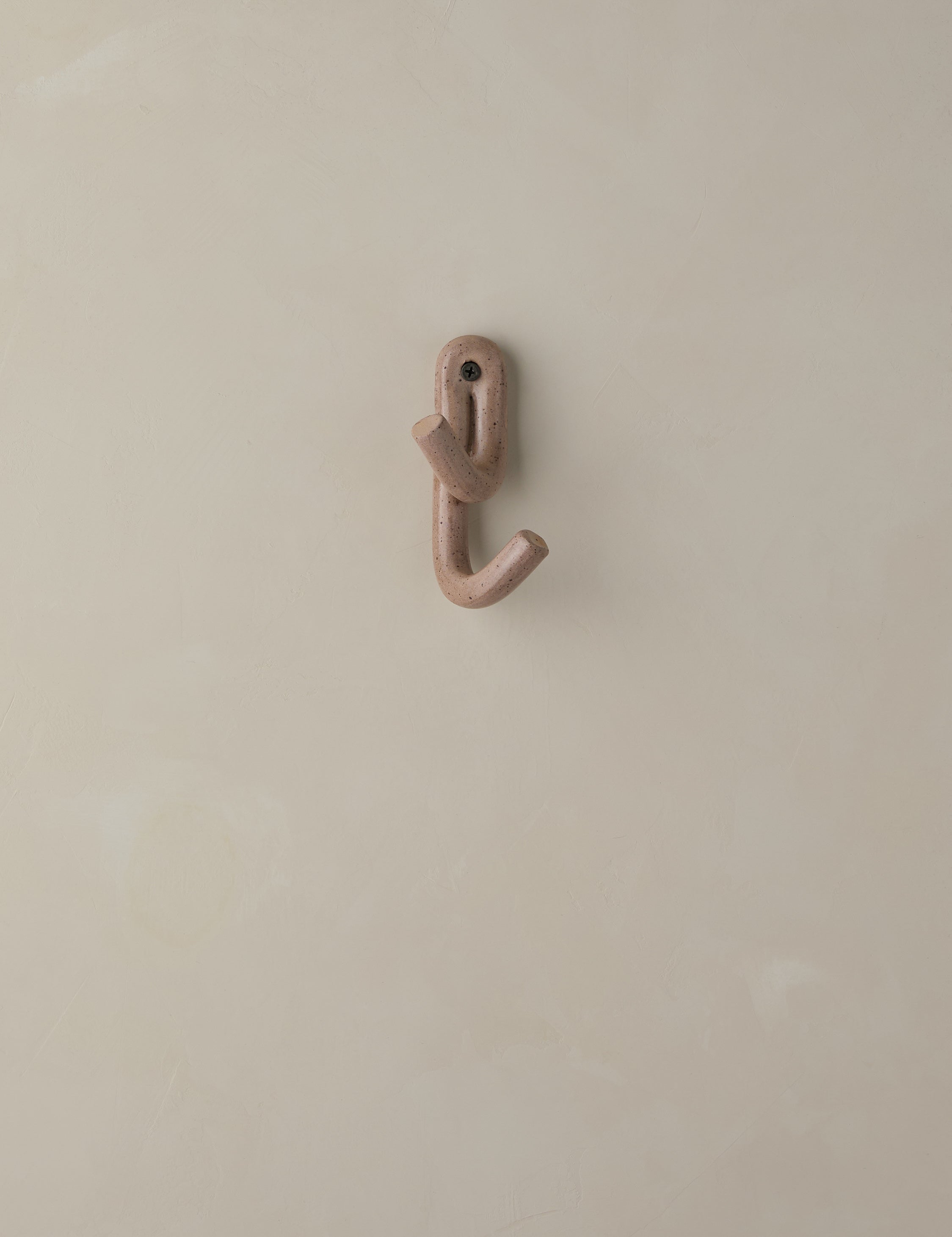 Luna Ceramic Wall Hook | Playful Crisscross Design
