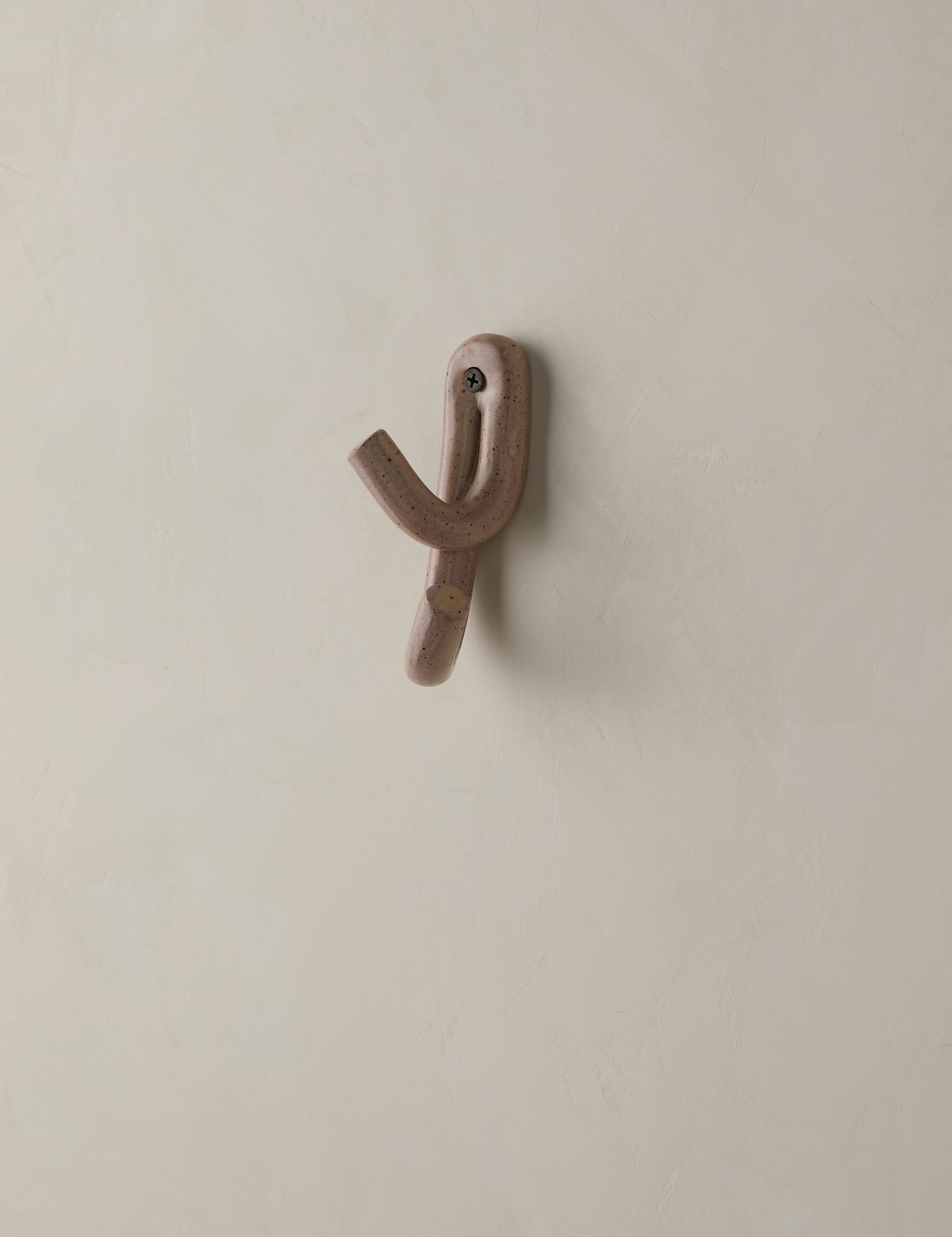 Luna Ceramic Wall Hook | Playful Crisscross Design