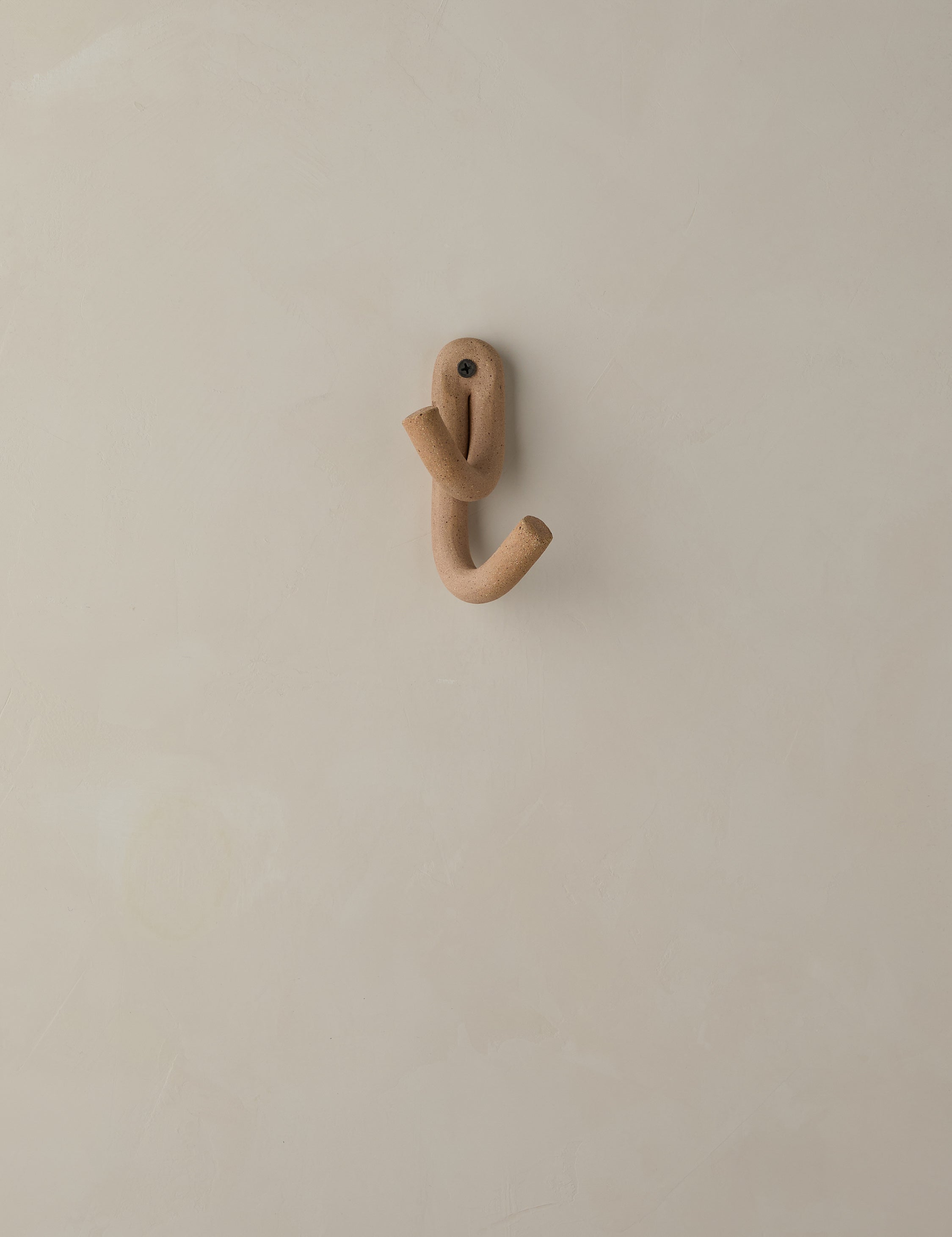 Luna Ceramic Wall Hook | Playful Crisscross Design